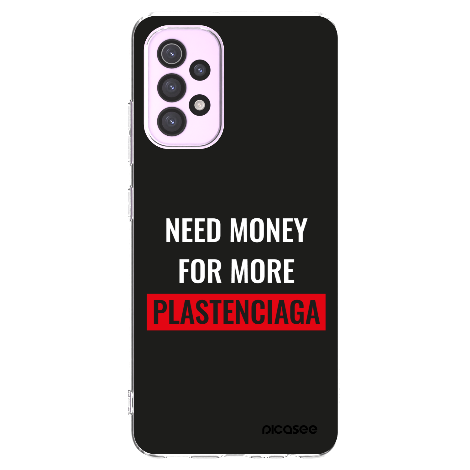 Picasee silikonowe przeźroczyste etui na Samsung Galaxy A32 5G A326B - More PLASTENCIAGA