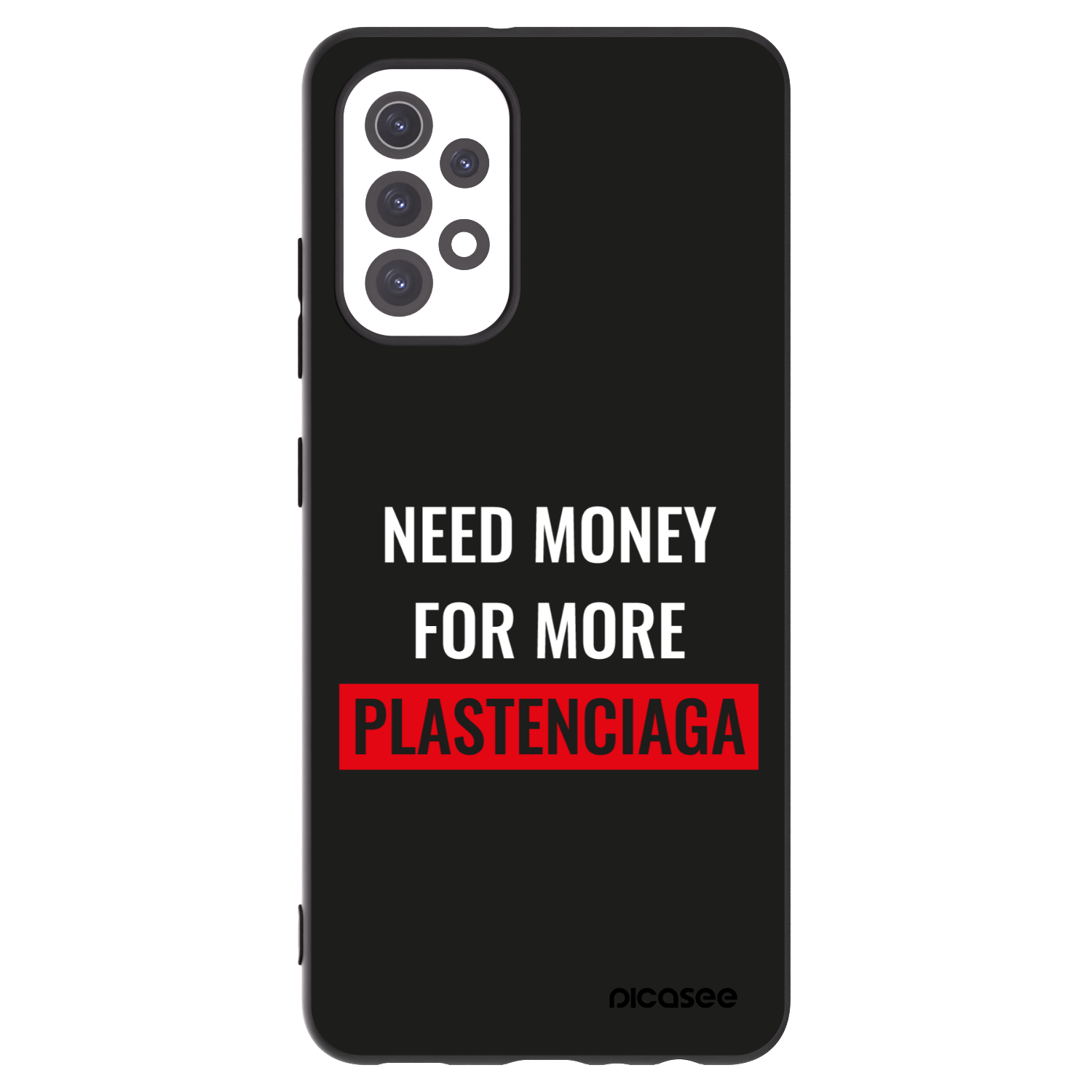Picasee silikonowe czarne etui na Samsung Galaxy A32 5G A326B - More PLASTENCIAGA
