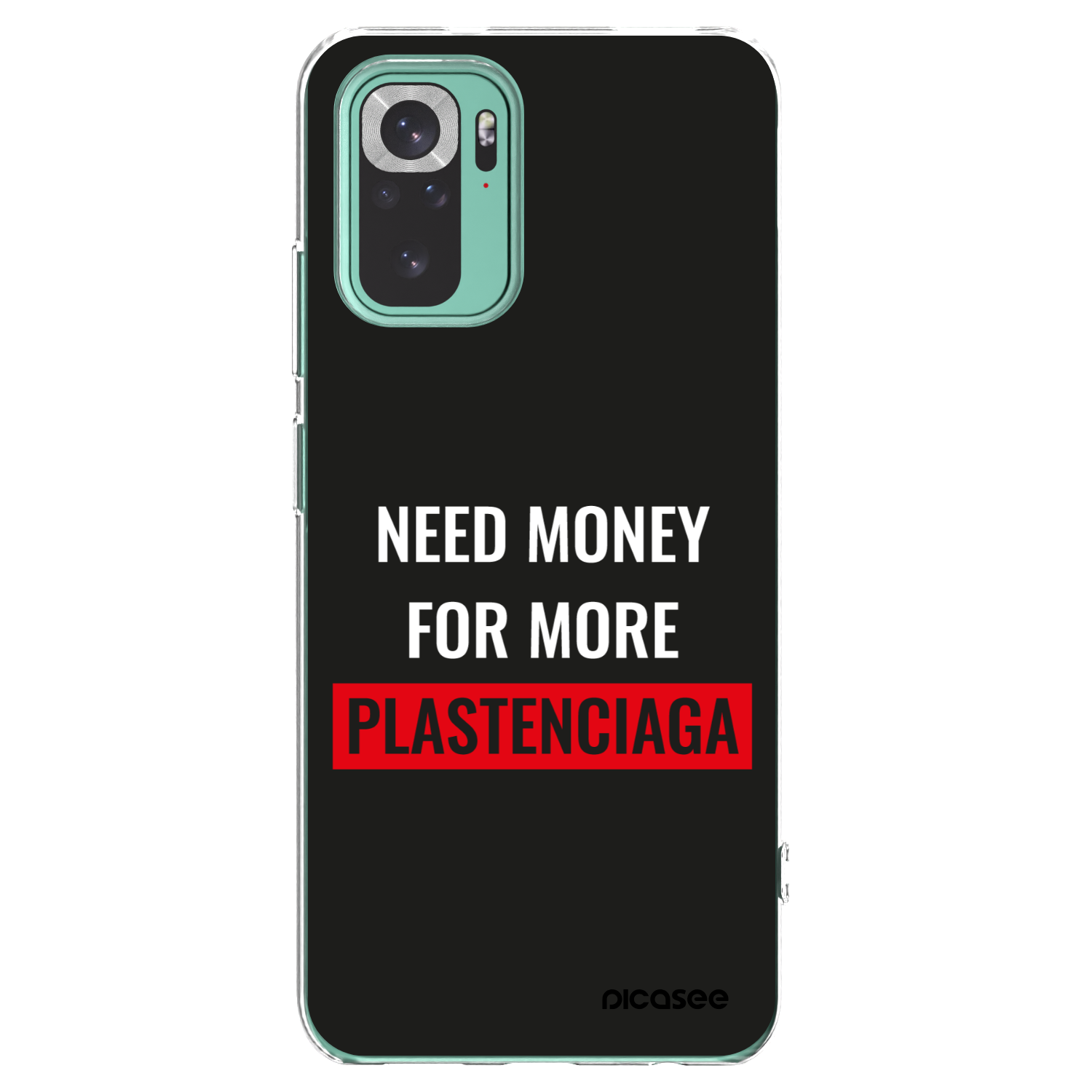 Picasee silikonowe przeźroczyste etui na Xiaomi Redmi Note 10 Pro - More PLASTENCIAGA