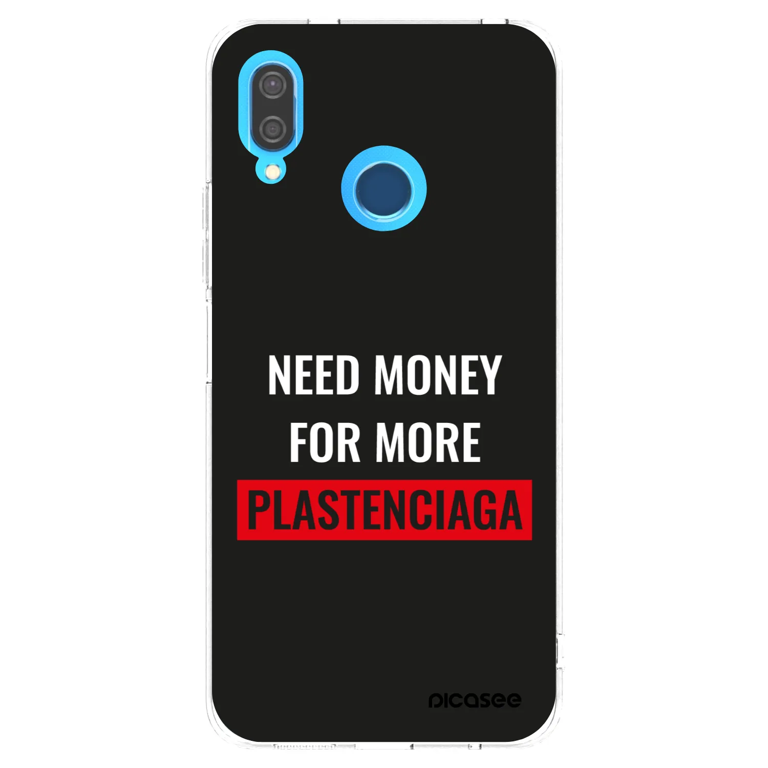 Picasee silikonowe przeźroczyste etui na Huawei P20 Lite - More PLASTENCIAGA