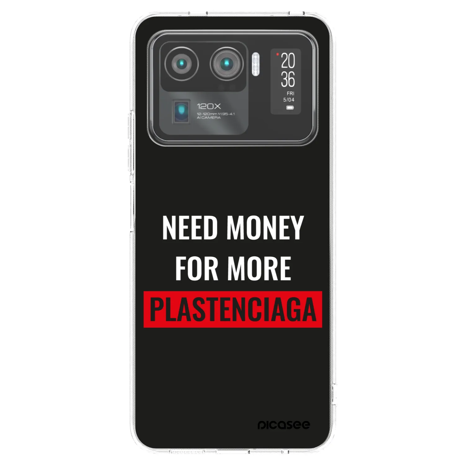 Picasee silikonowe przeźroczyste etui na Xiaomi Mi 11 Ultra - More PLASTENCIAGA