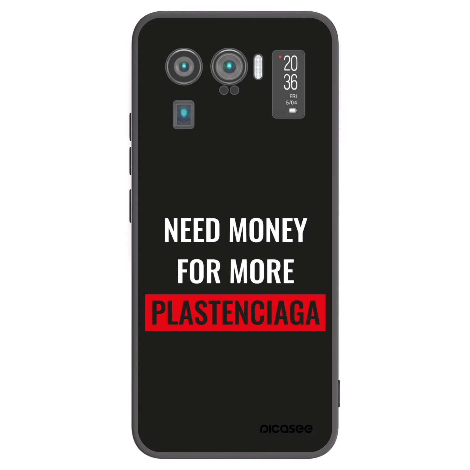 Picasee silikonowe czarne etui na Xiaomi Mi 11 Ultra - More PLASTENCIAGA