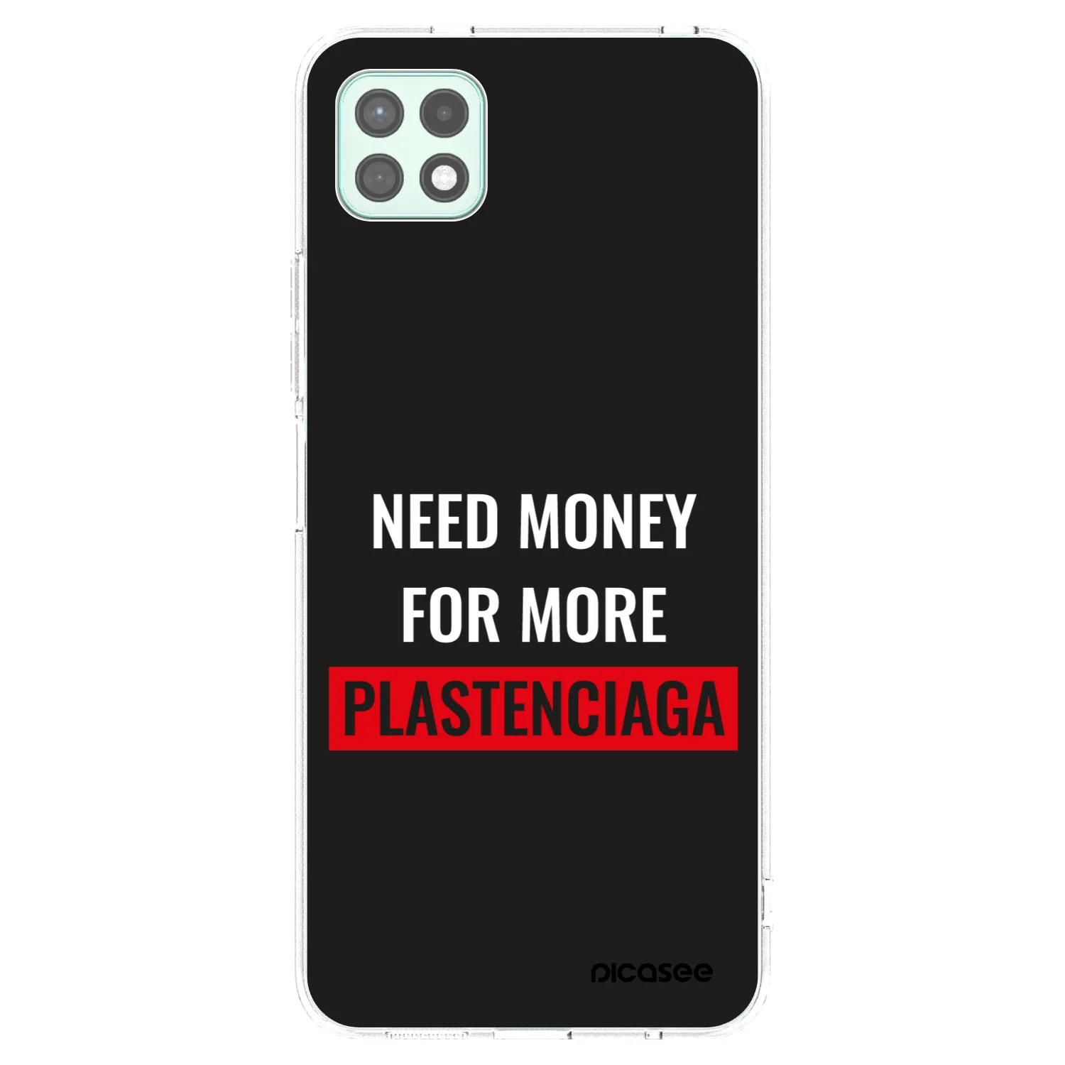 Picasee silikonowe przeźroczyste etui na Samsung Galaxy A22 A226B 5G - More PLASTENCIAGA