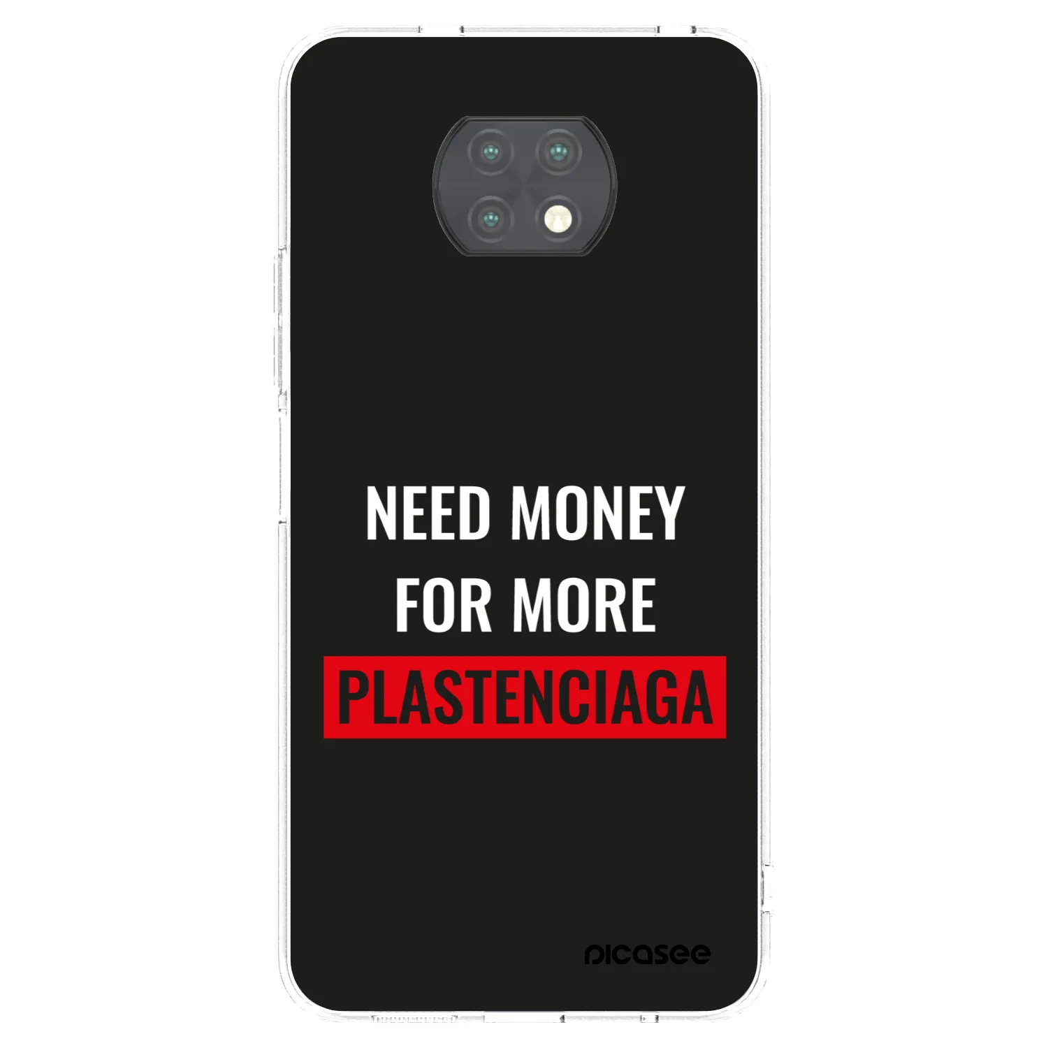 Picasee silikonowe przeźroczyste etui na Xiaomi Redmi Note 9T - More PLASTENCIAGA