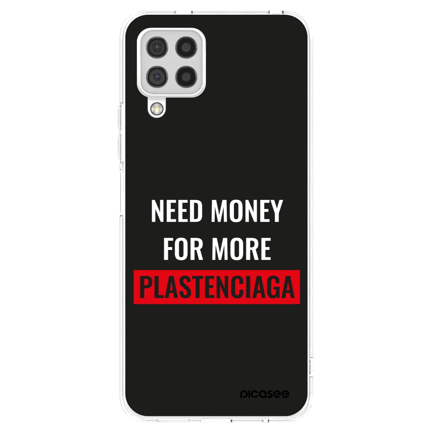 Picasee silikonowe przeźroczyste etui na Samsung Galaxy A22 A225F 4G - More PLASTENCIAGA