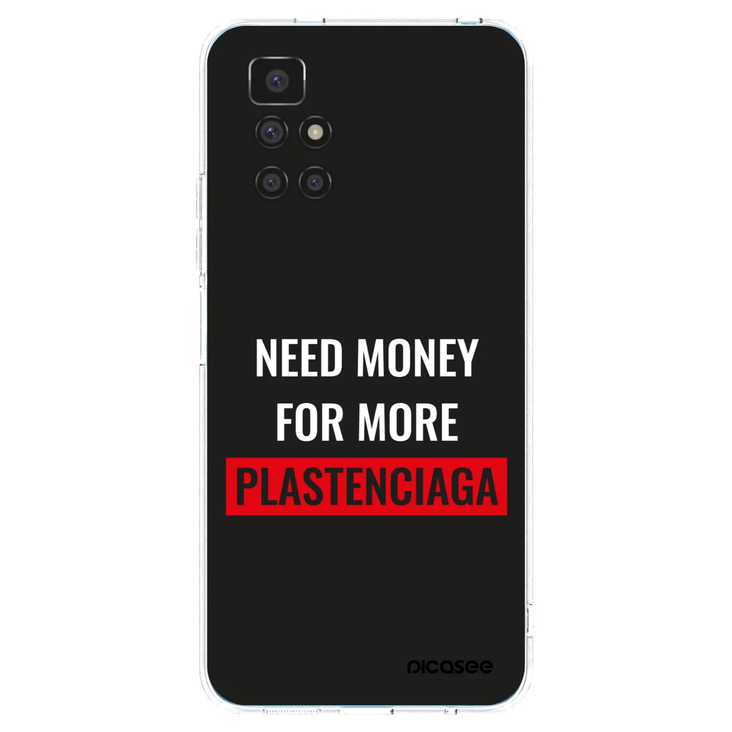 Picasee silikonowe przeźroczyste etui na Xiaomi Redmi 10 - More PLASTENCIAGA