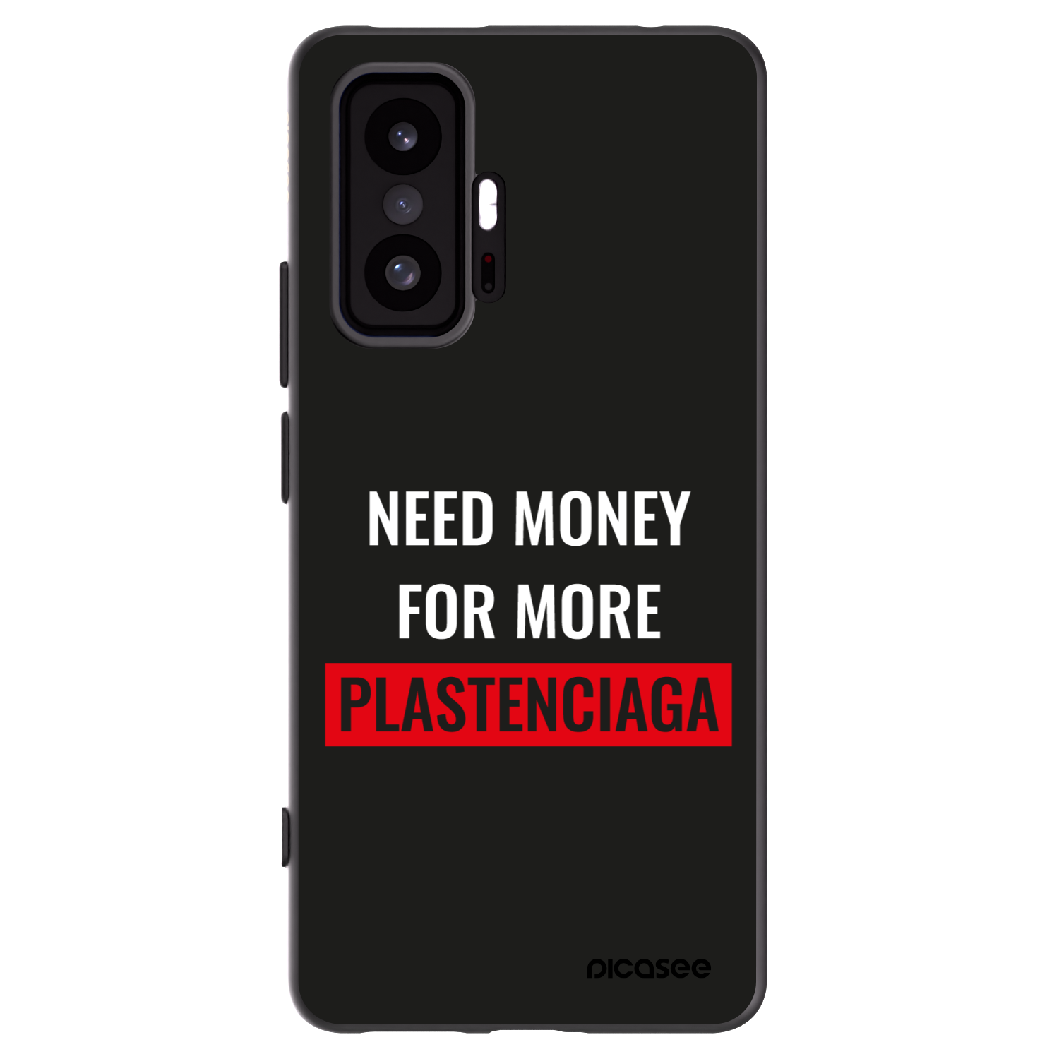 Picasee silikonowe czarne etui na Xiaomi 11T - More PLASTENCIAGA