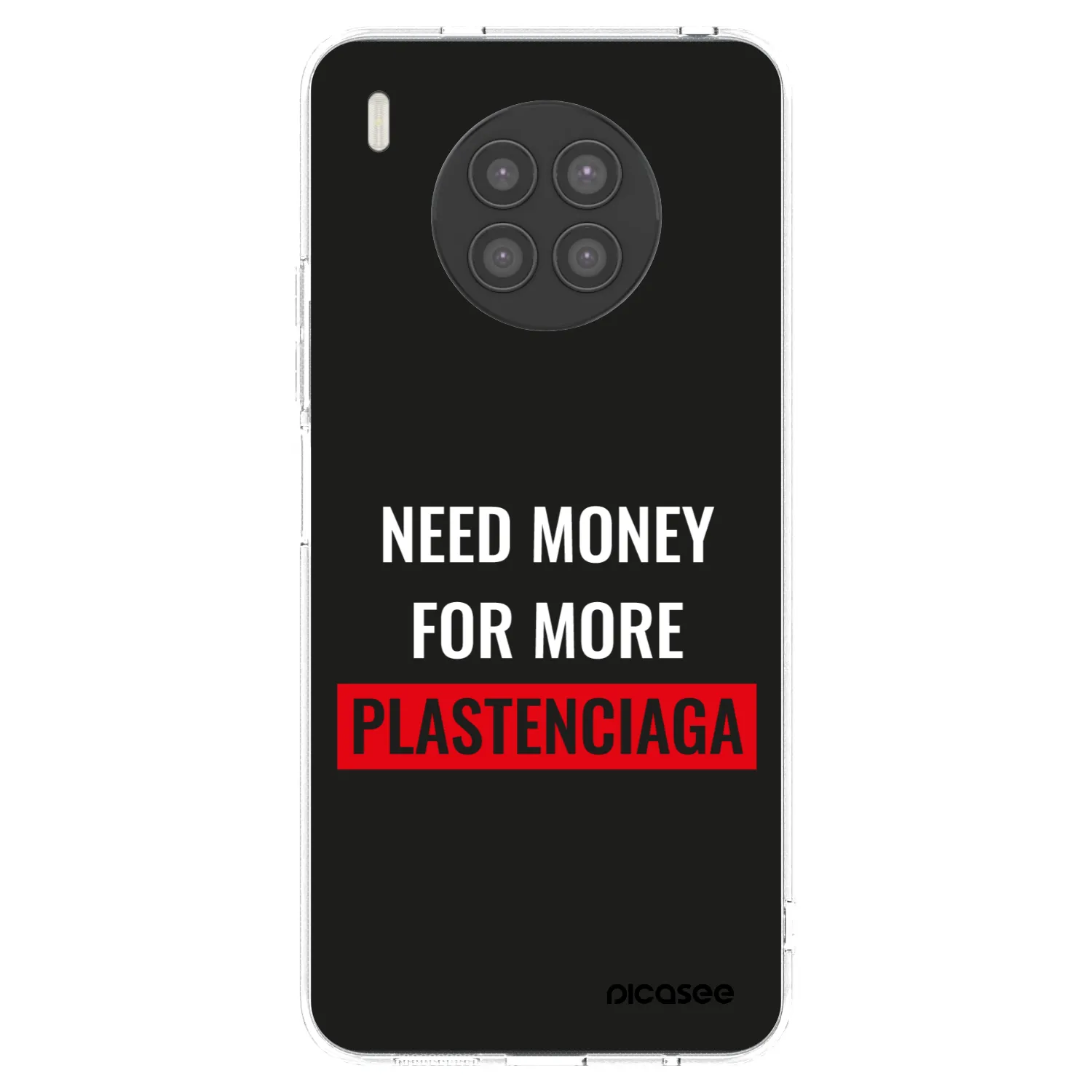 Picasee silikonowe przeźroczyste etui na Huawei Nova 8i - More PLASTENCIAGA