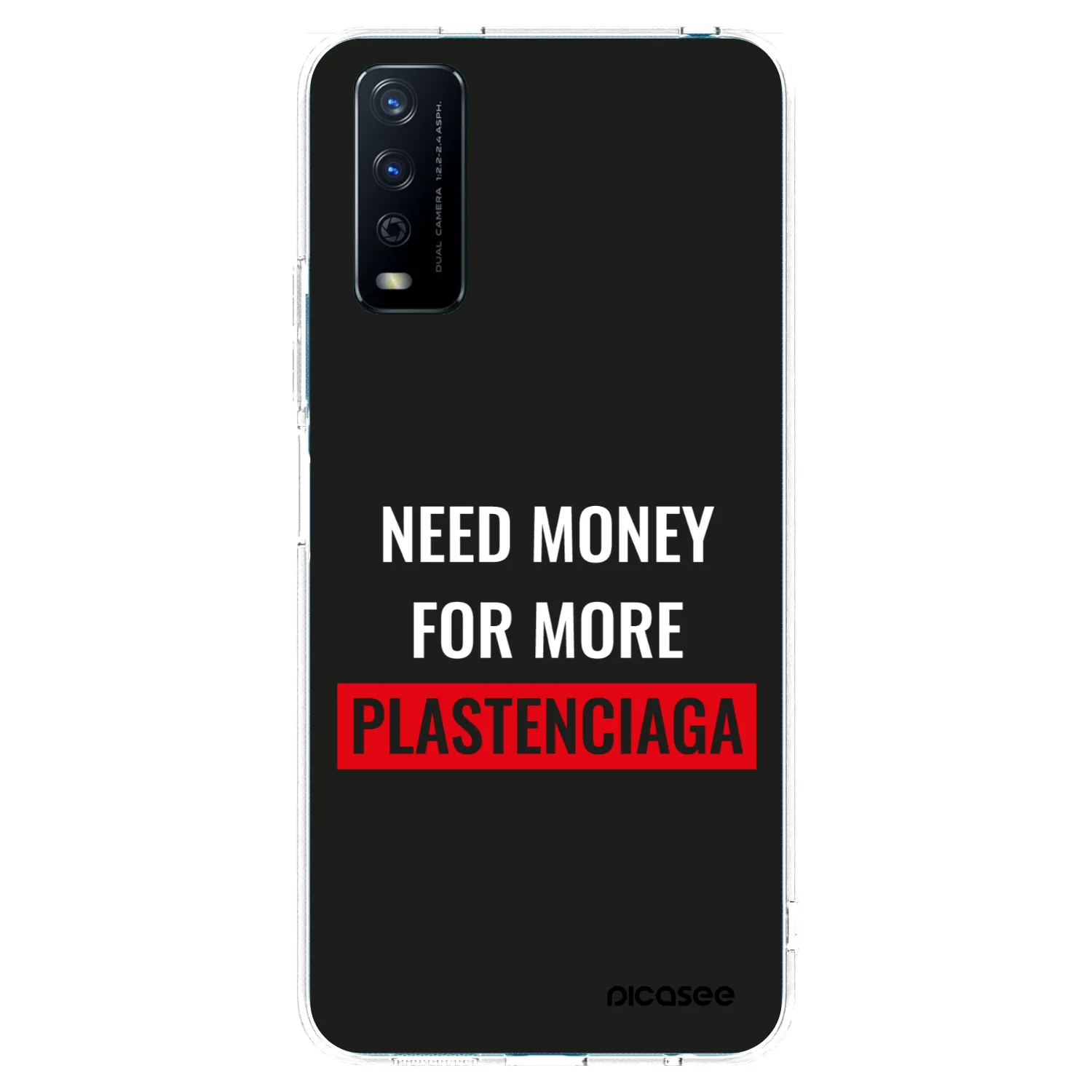 Picasee silikonowe przeźroczyste etui na Vivo Y11s - More PLASTENCIAGA