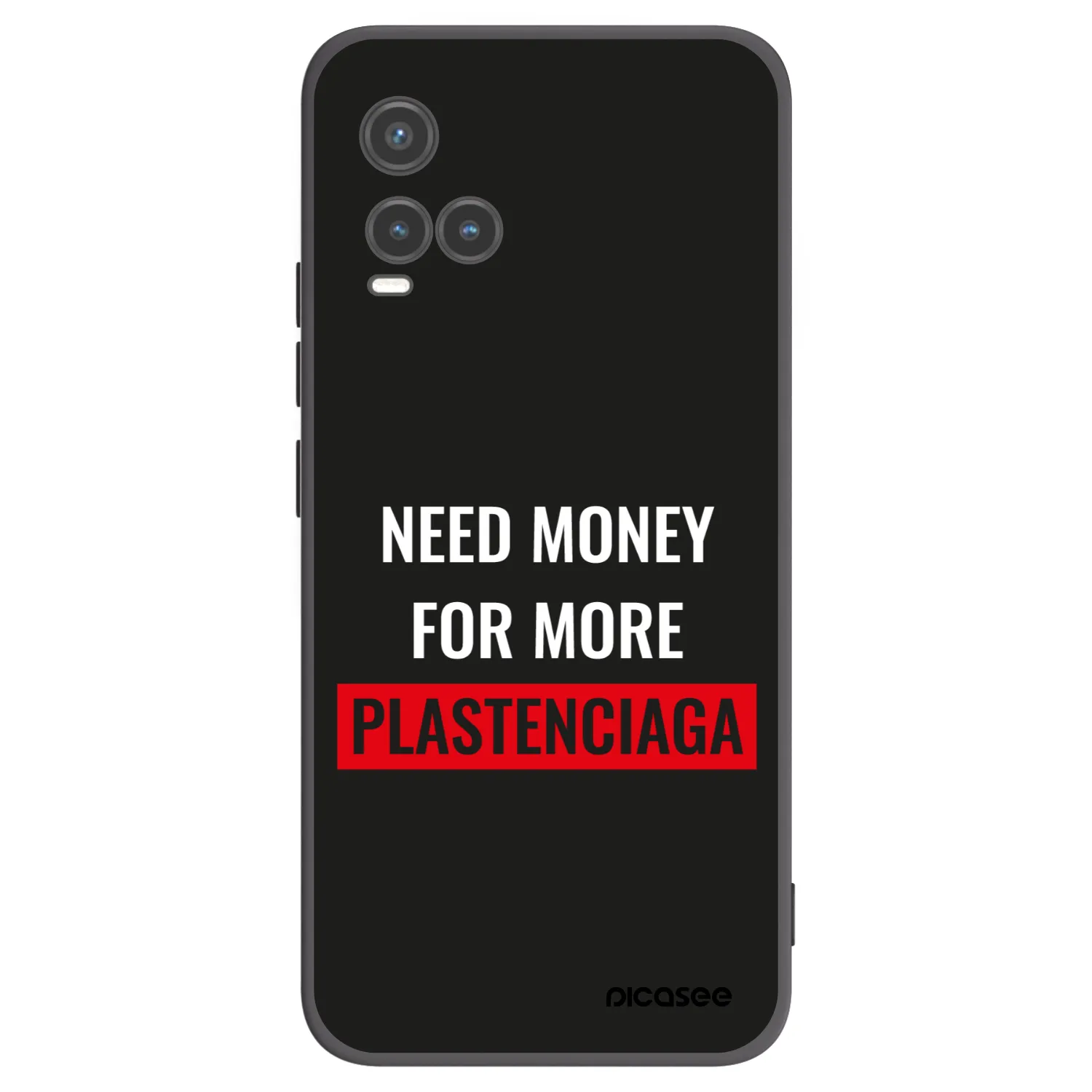Picasee silikonowe czarne etui na Vivo Y33s - More PLASTENCIAGA