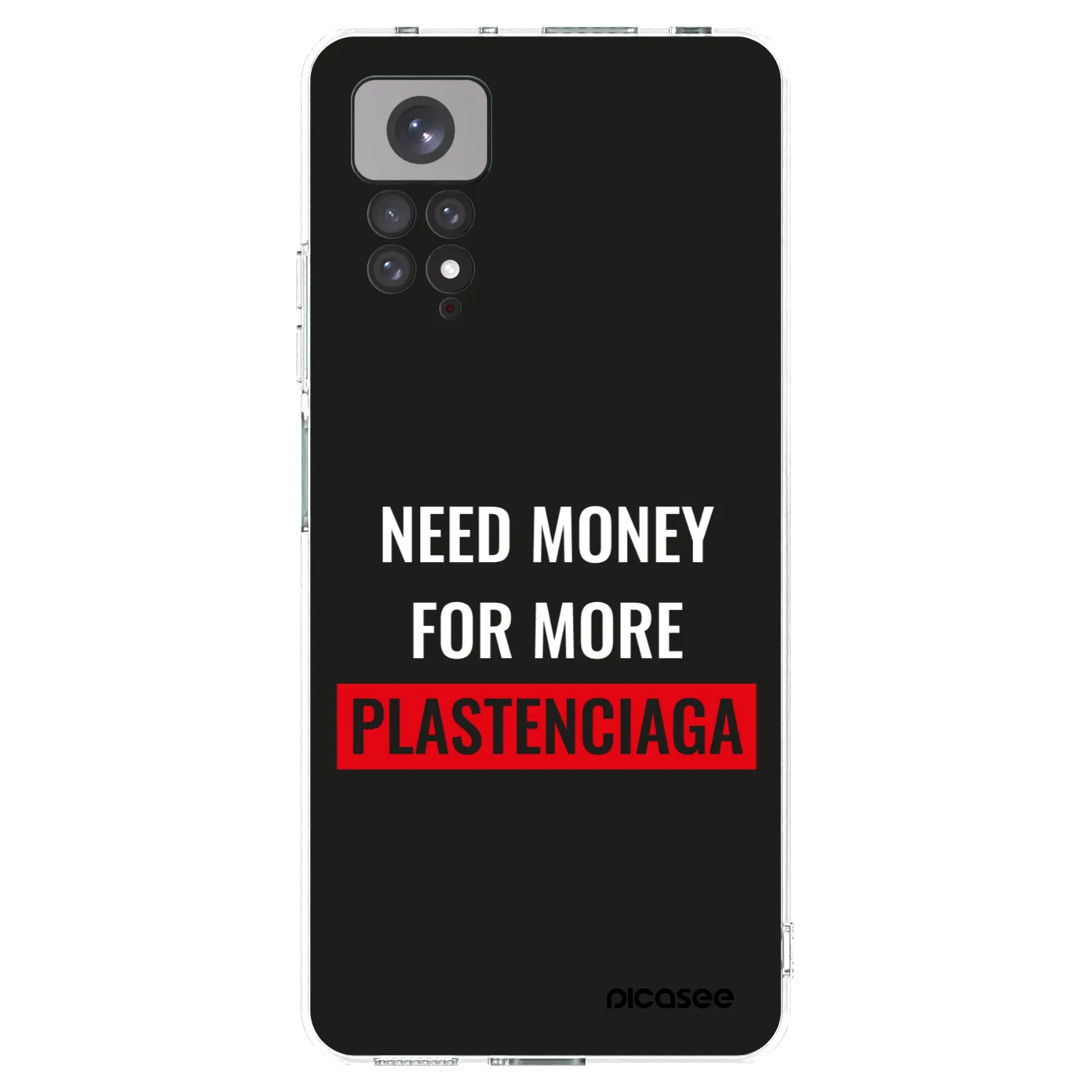 Picasee silikonowe przeźroczyste etui na Xiaomi Redmi Note 11S 4G - More PLASTENCIAGA