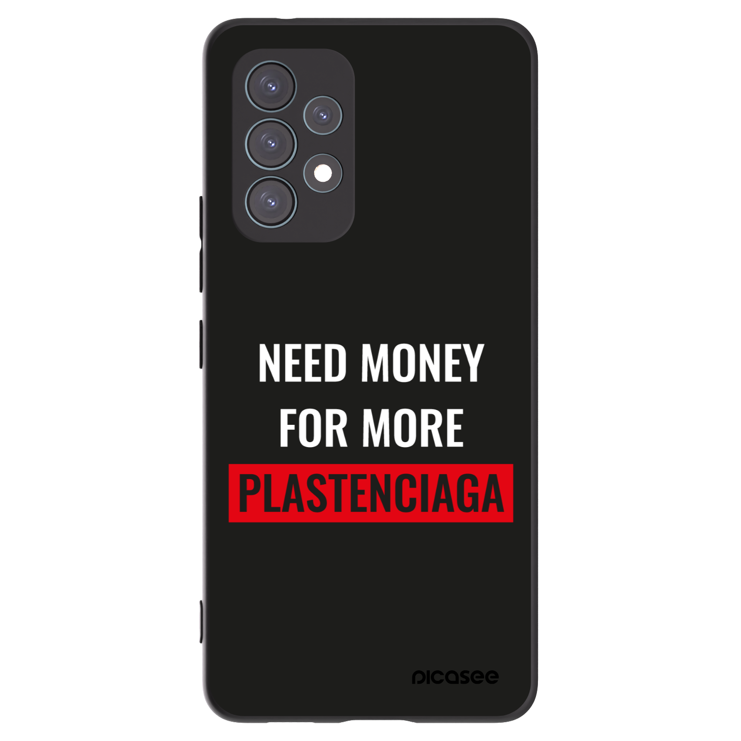 Picasee silikonowe czarne etui na Samsung Galaxy A53 5G A536 - More PLASTENCIAGA