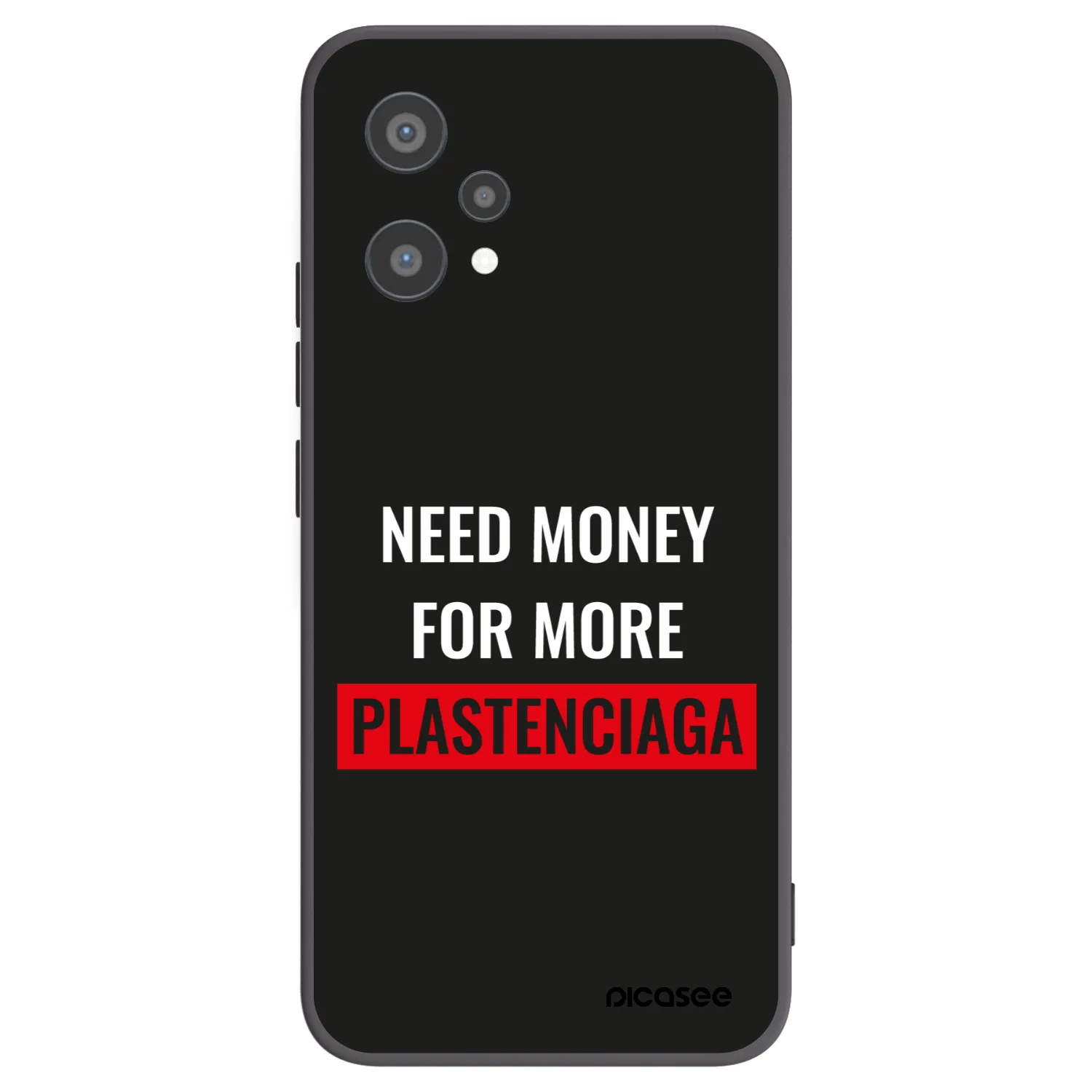 Picasee silikonowe czarne etui na Realme 9 Pro 5G - More PLASTENCIAGA