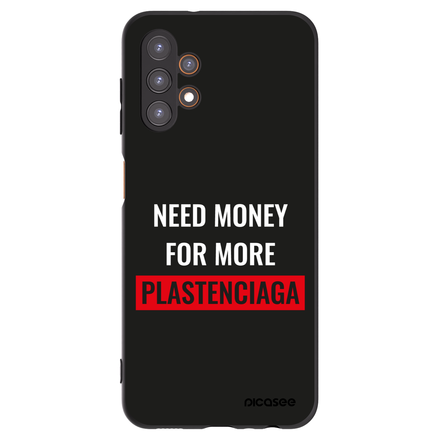 Picasee silikonowe czarne etui na Samsung Galaxy A13 4G A135 - More PLASTENCIAGA