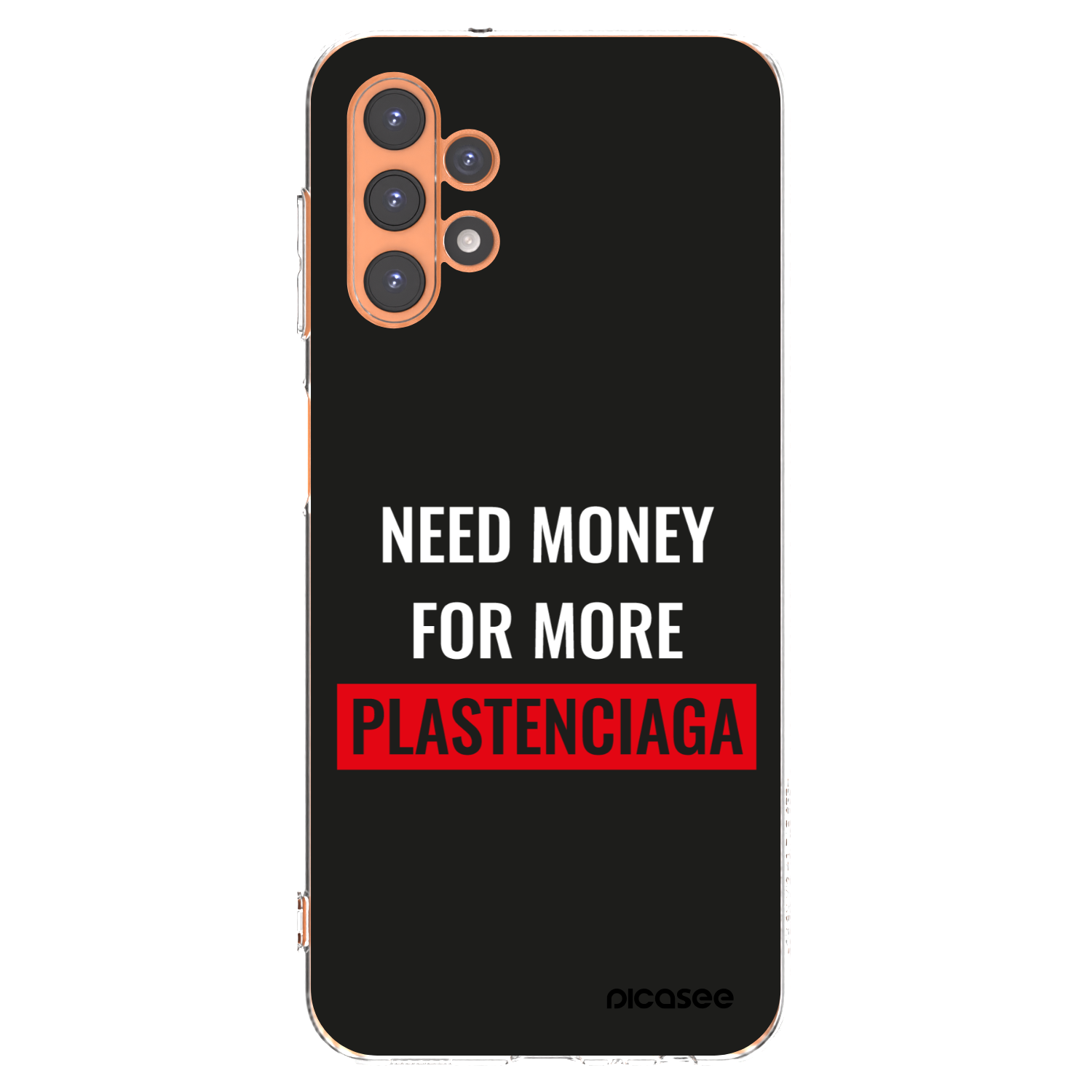Picasee silikonowe przeźroczyste etui na Samsung Galaxy A13 4G A135 - More PLASTENCIAGA