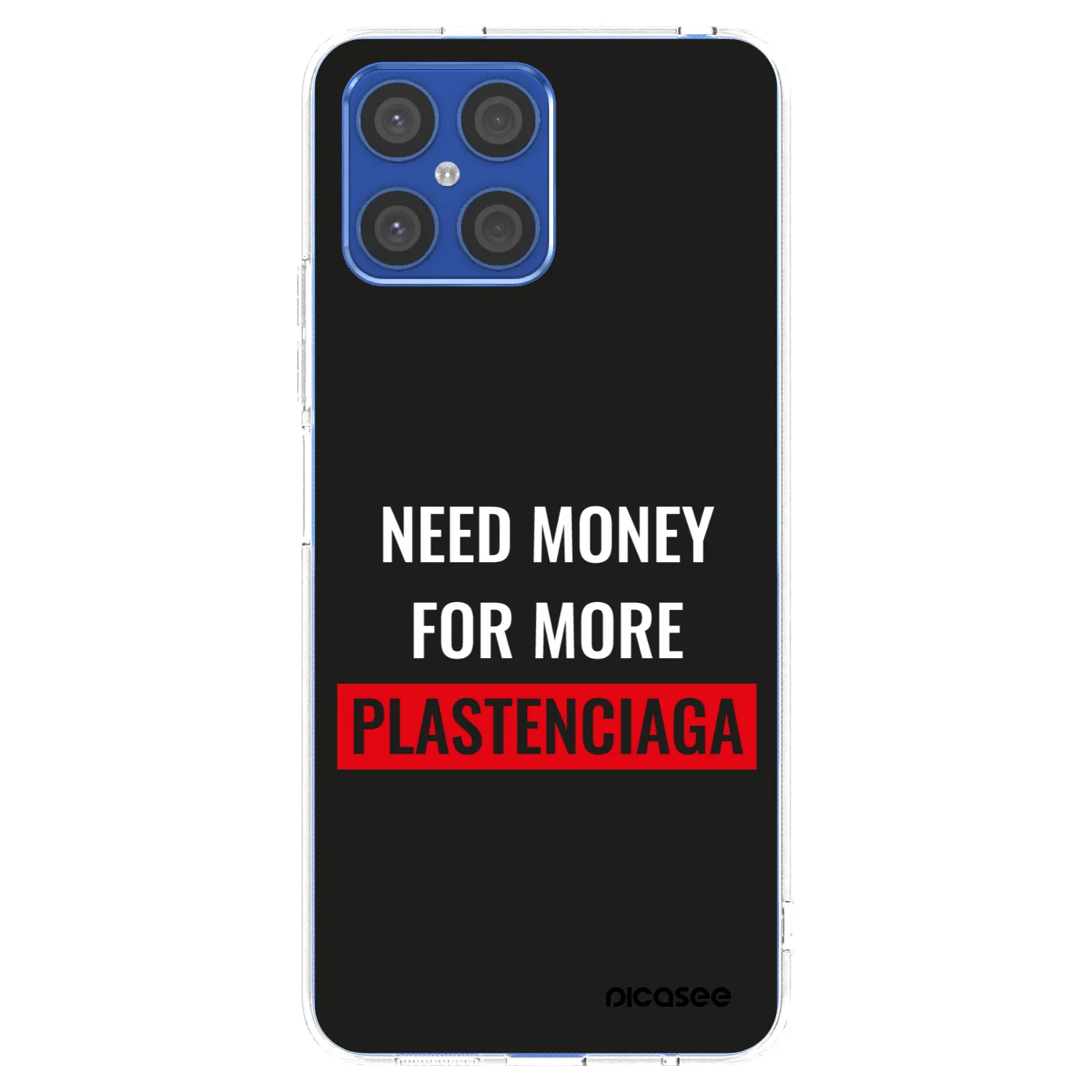 Picasee silikonowe przeźroczyste etui na Honor X8 4G - More PLASTENCIAGA