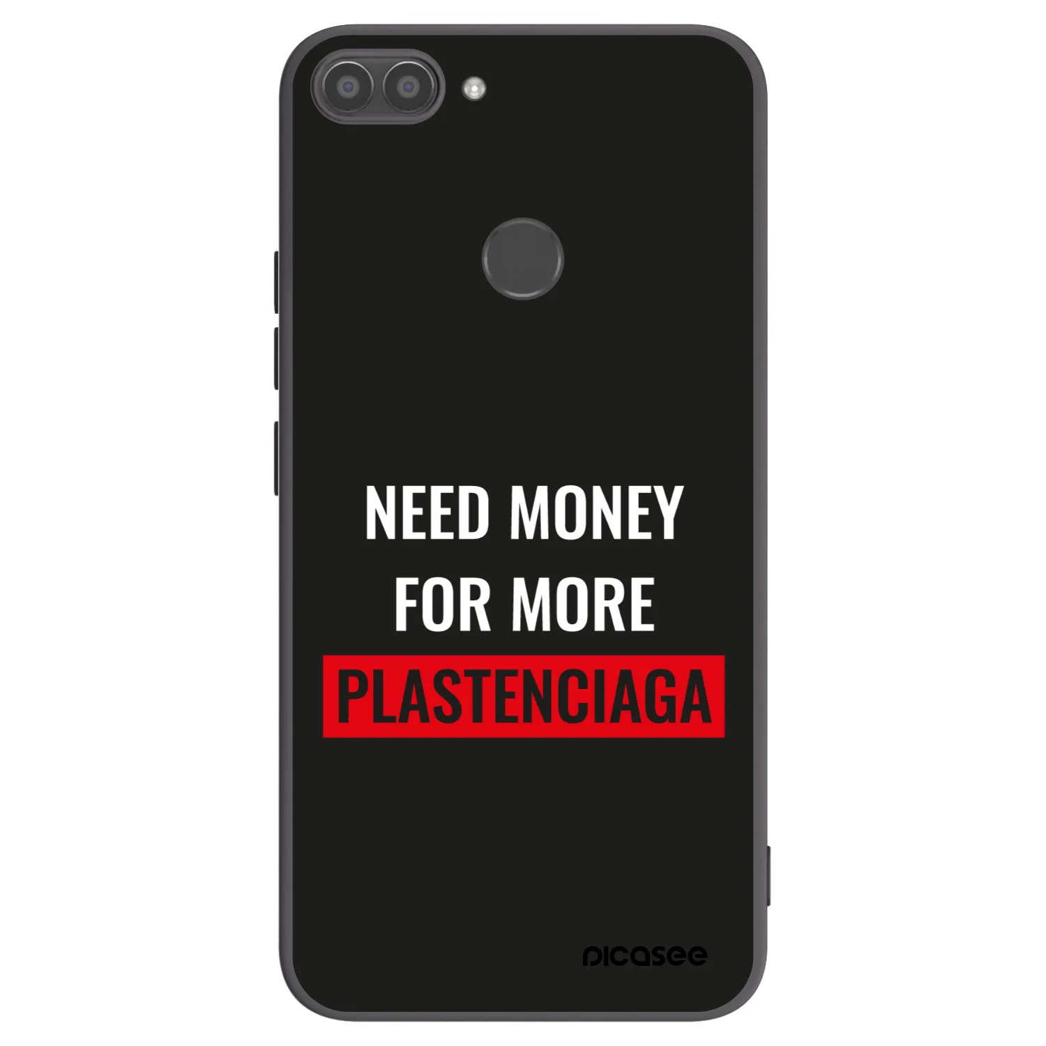 Picasee silikonowe czarne etui na Huawei P Smart - More PLASTENCIAGA