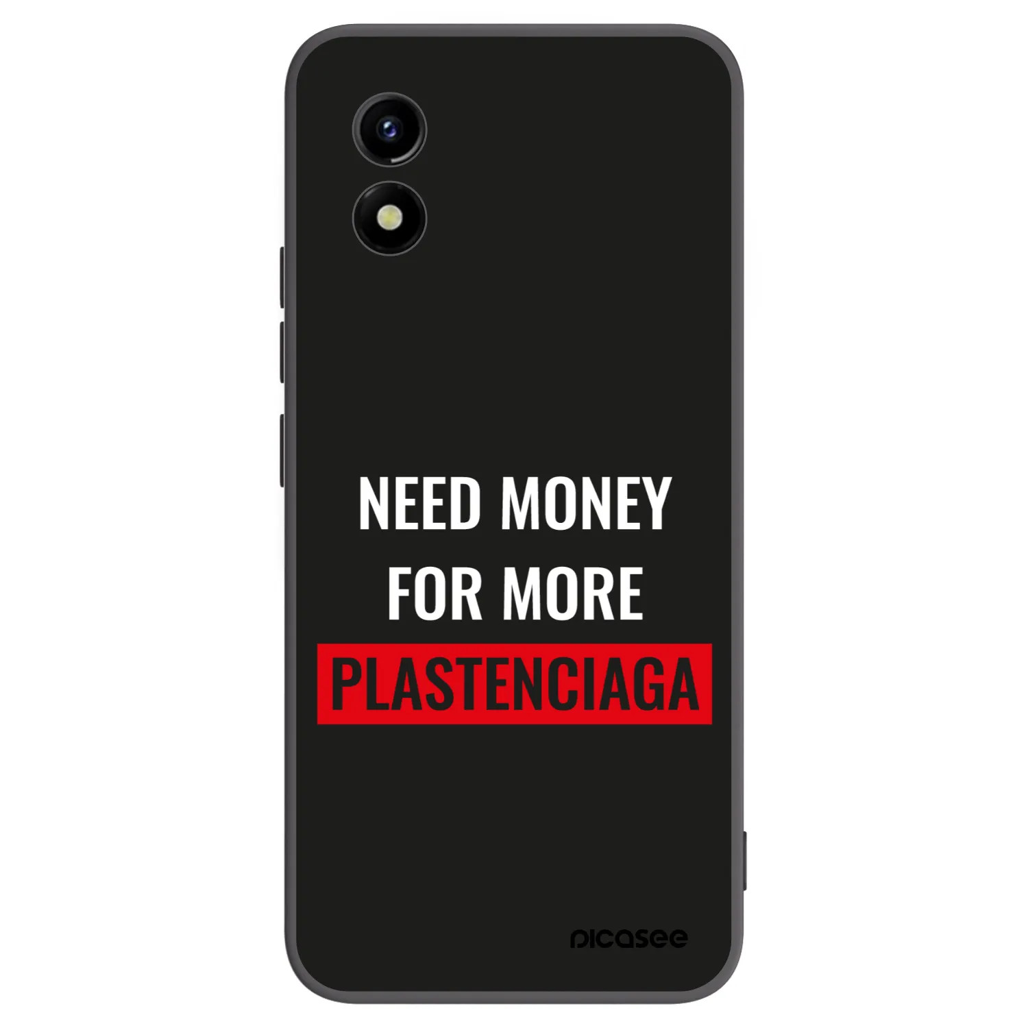 Picasee silikonowe czarne etui na Vivo Y01 - More PLASTENCIAGA