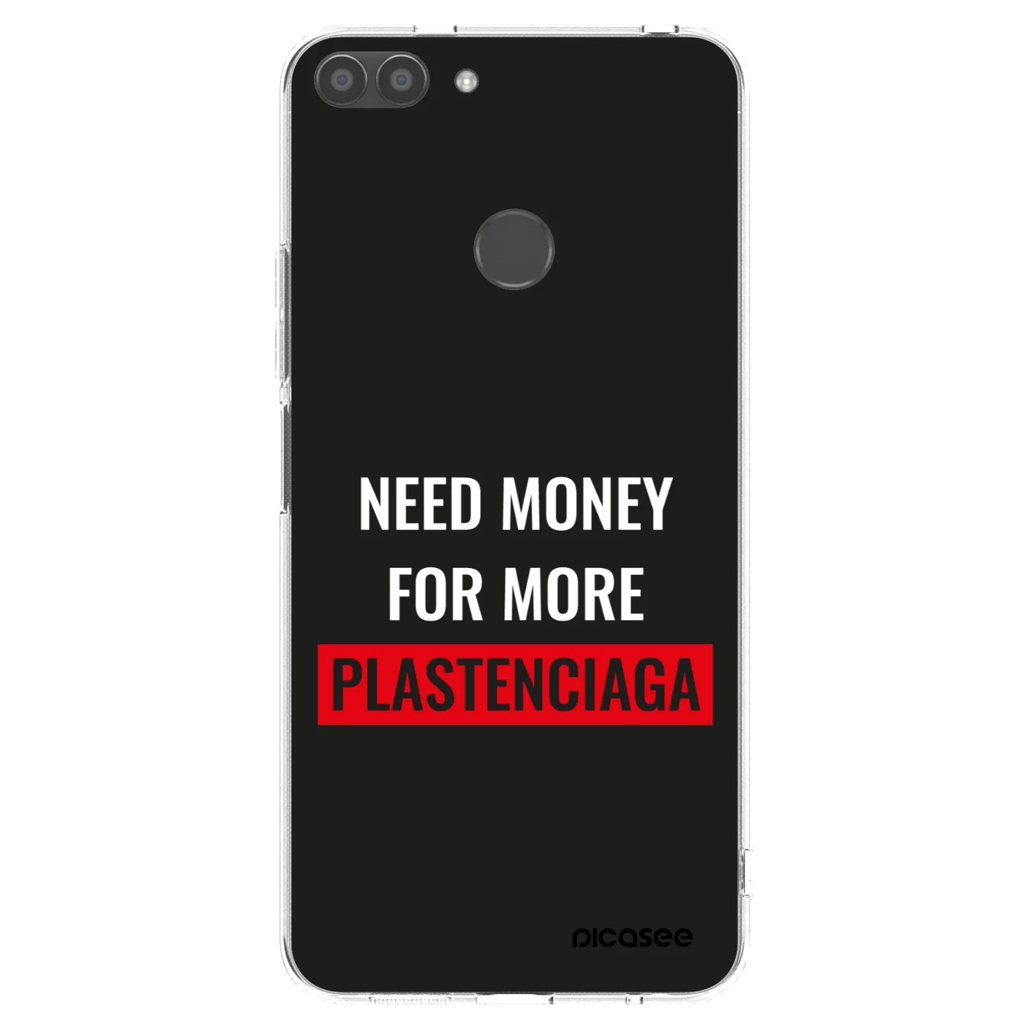 Picasee silikonowe przeźroczyste etui na Huawei P Smart - More PLASTENCIAGA