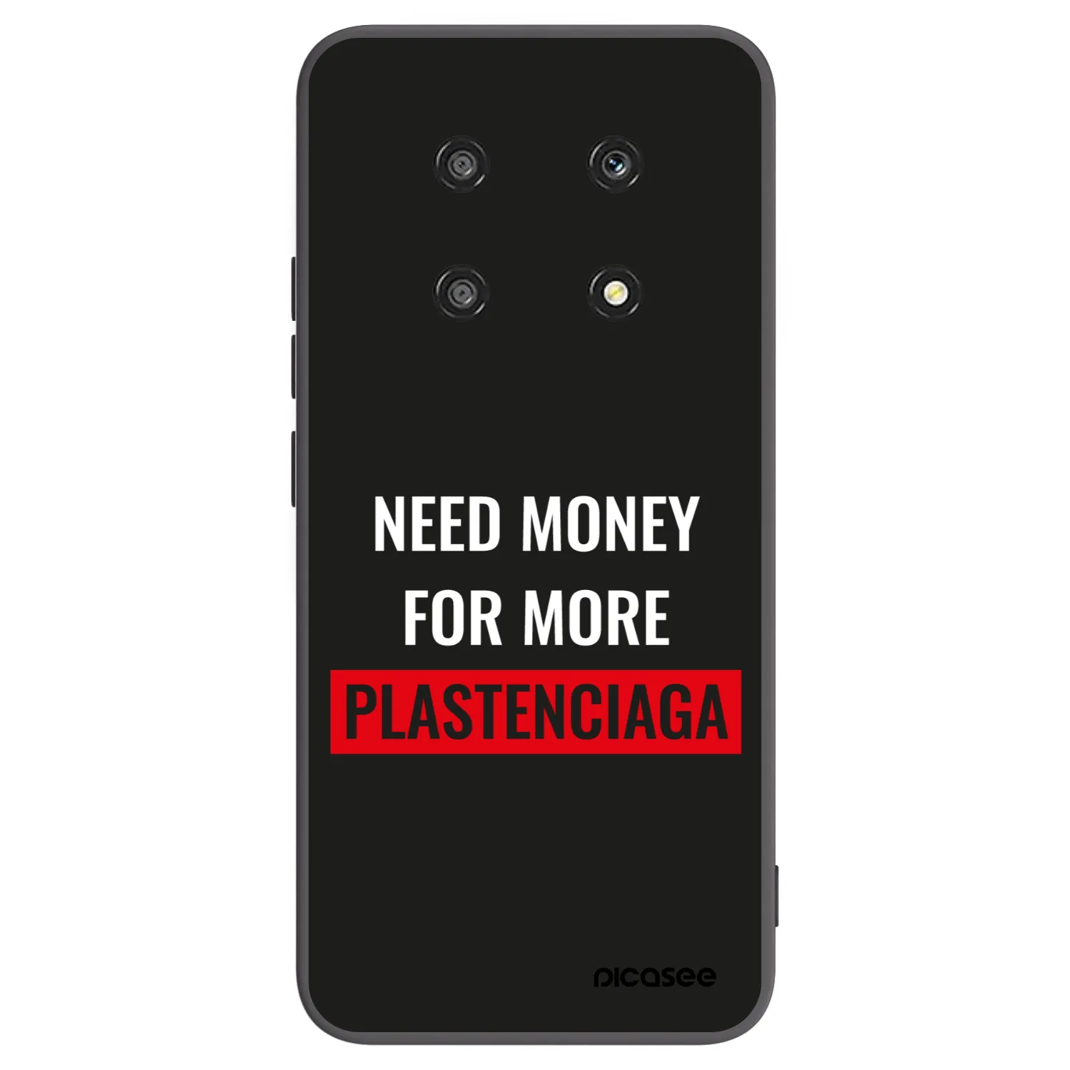 Picasee silikonowe czarne etui na Honor Magic4 Lite 5G - More PLASTENCIAGA