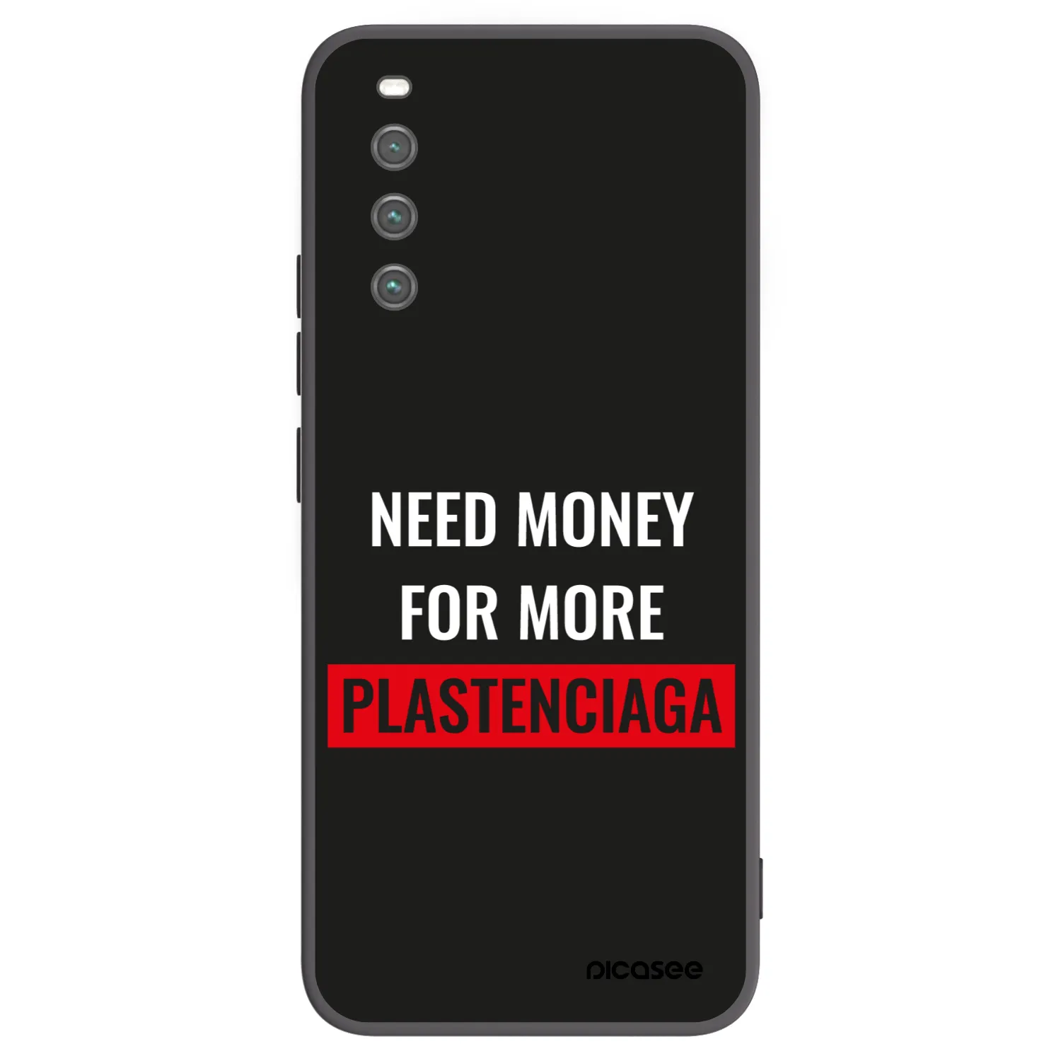 Picasee silikonowe czarne etui na Sony Xperia 10 IV 5G - More PLASTENCIAGA