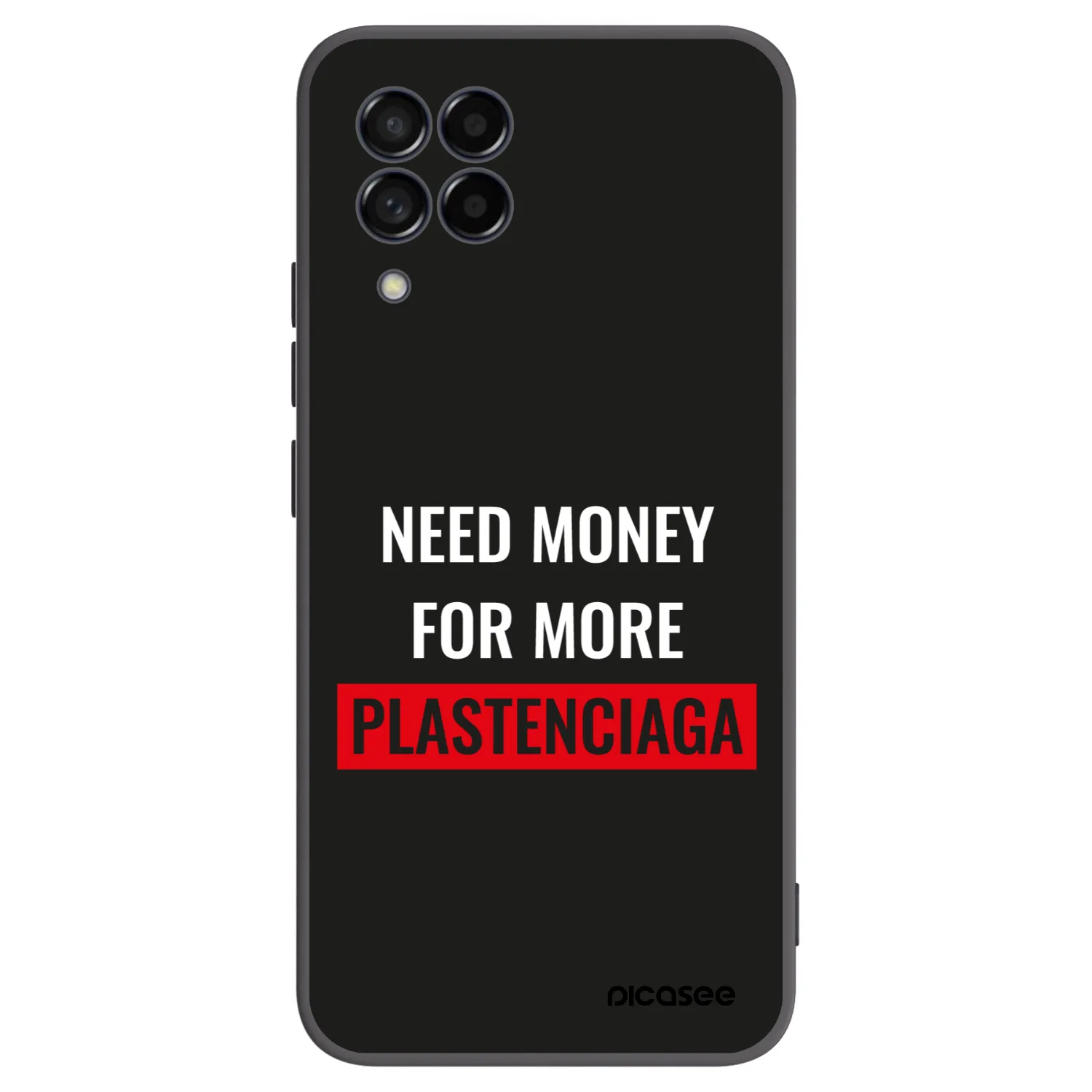 Picasee silikonowe czarne etui na Samsung Galaxy M53 5G - More PLASTENCIAGA