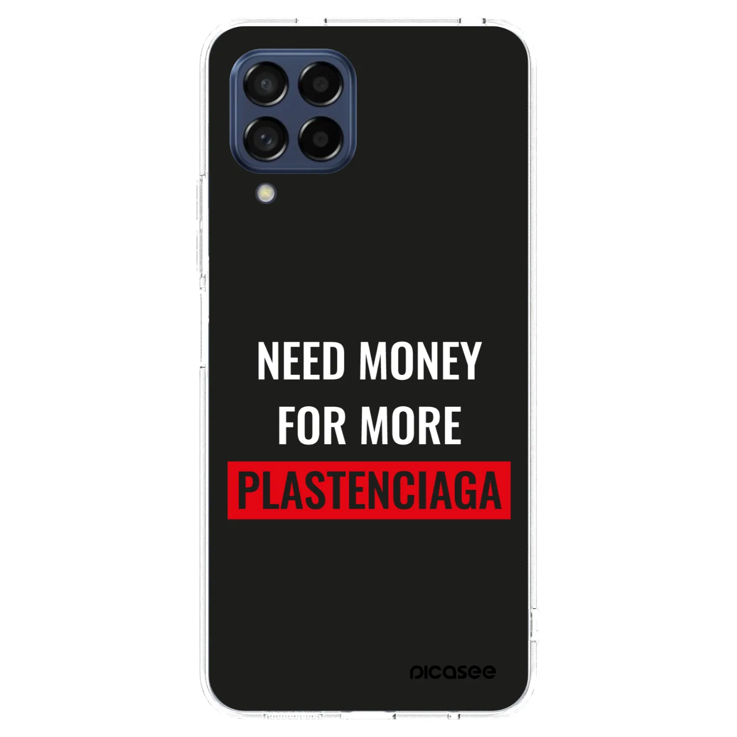Picasee silikonowe przeźroczyste etui na Samsung Galaxy M53 5G - More PLASTENCIAGA