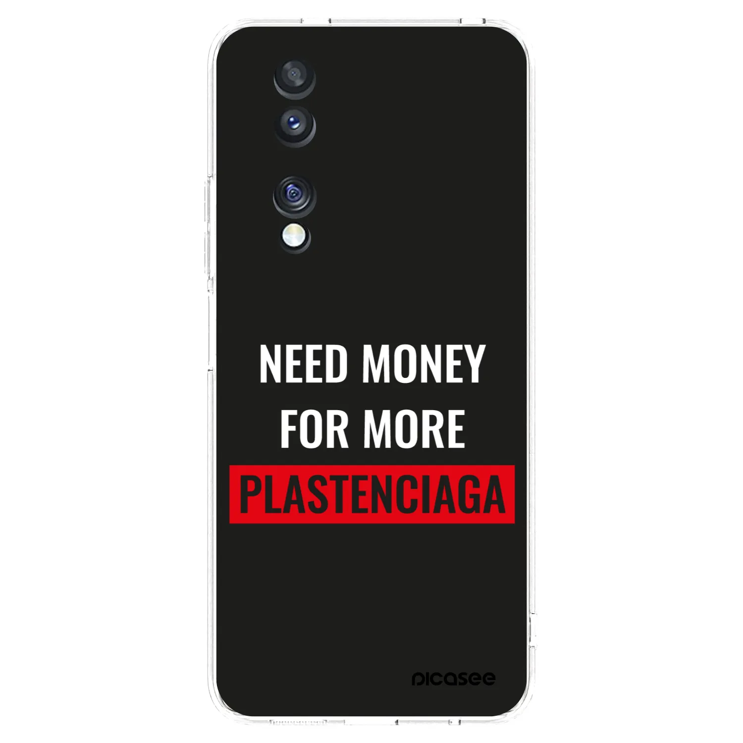 Picasee silikonowe przeźroczyste etui na Honor 70 - More PLASTENCIAGA