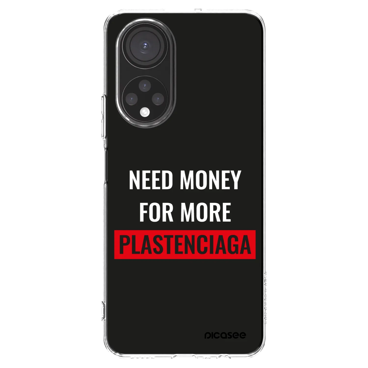 Picasee silikonowe przeźroczyste etui na Honor X7 - More PLASTENCIAGA