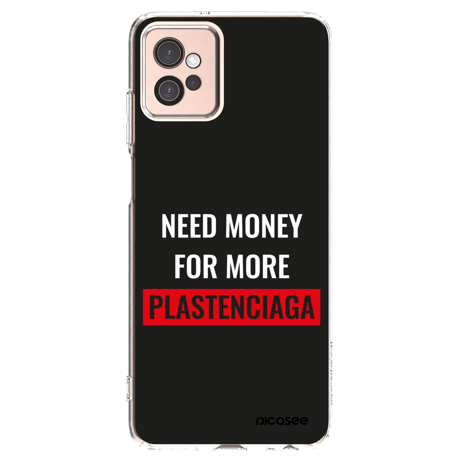 Picasee silikonowe przeźroczyste etui na Motorola Moto G32 - More PLASTENCIAGA