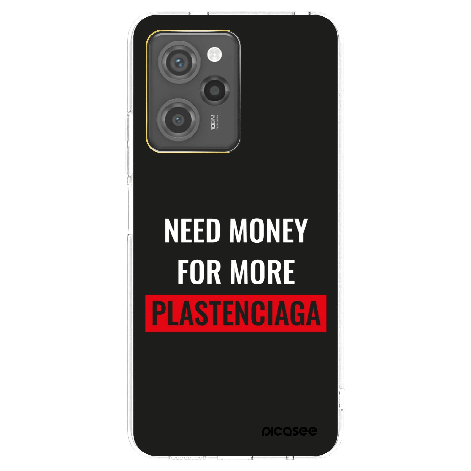 Picasee silikonowe przeźroczyste etui na Xiaomi Poco X5 Pro - More PLASTENCIAGA