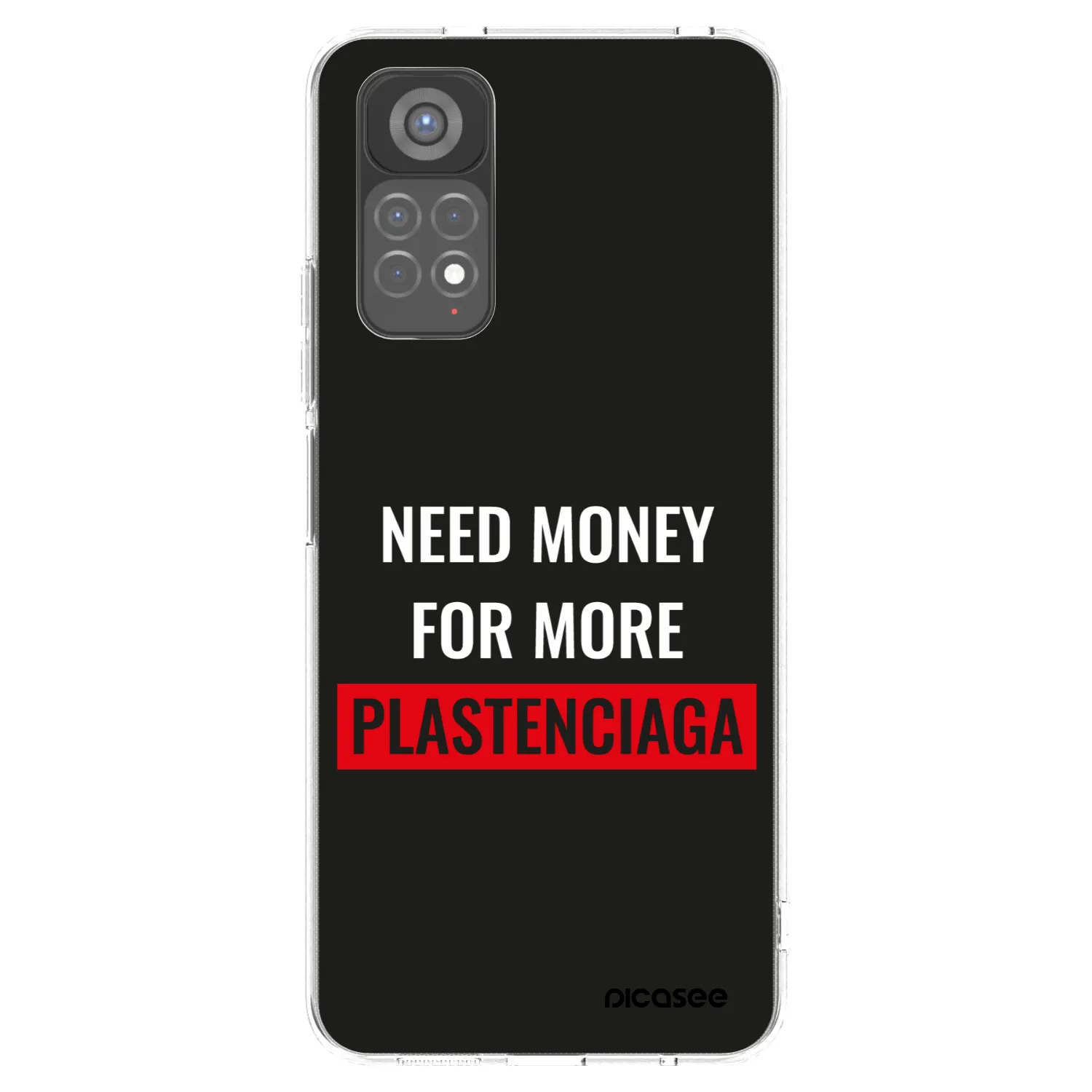 Picasee silikonowe przeźroczyste etui na Xiaomi Redmi Note 11S 5G - More PLASTENCIAGA