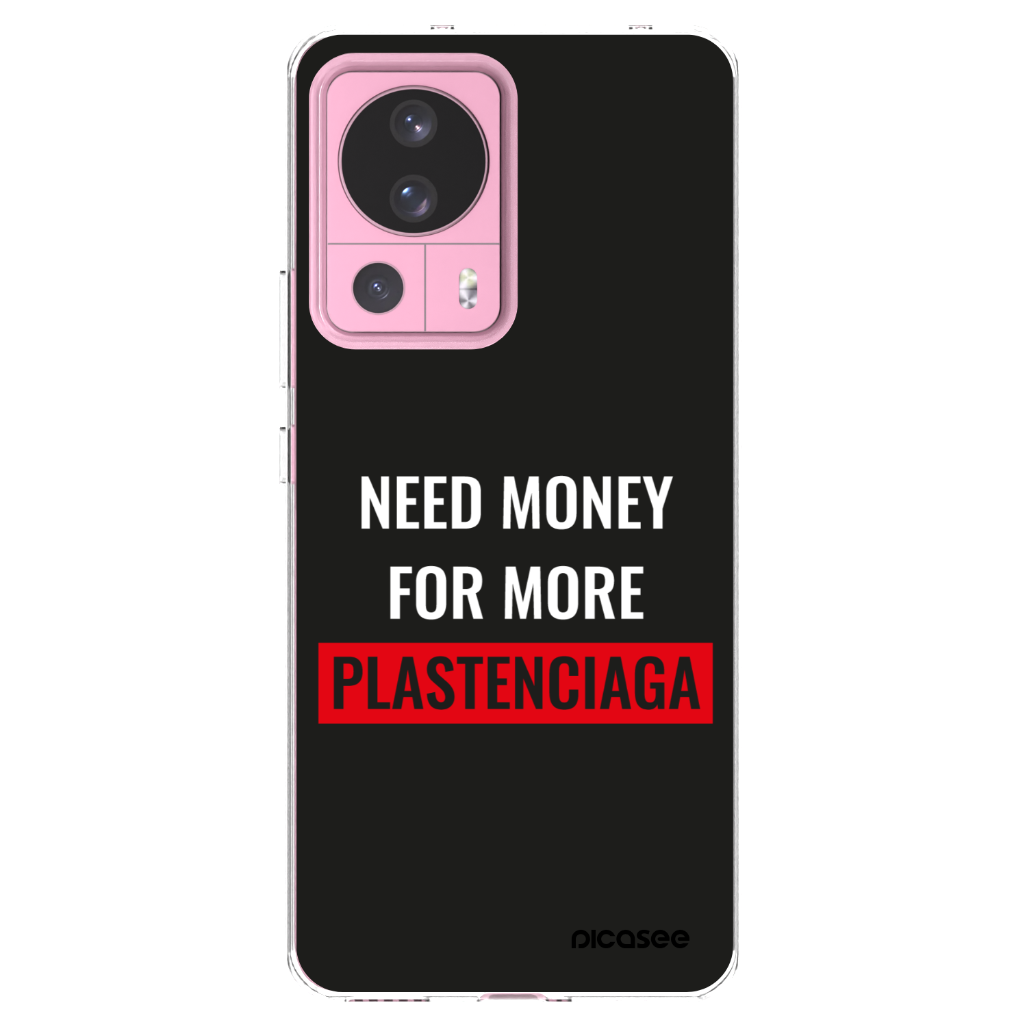Picasee silikonowe przeźroczyste etui na Xiaomi 13 Lite - More PLASTENCIAGA