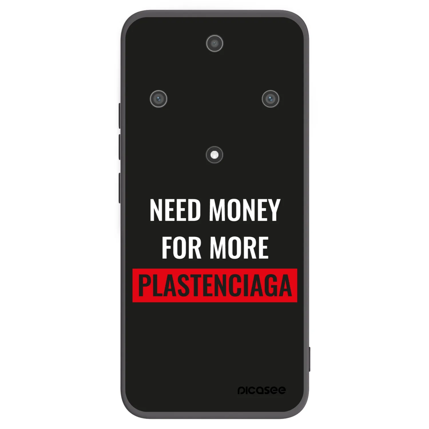 Picasee silikonowe czarne etui na Honor Magic5 Lite 5G - More PLASTENCIAGA