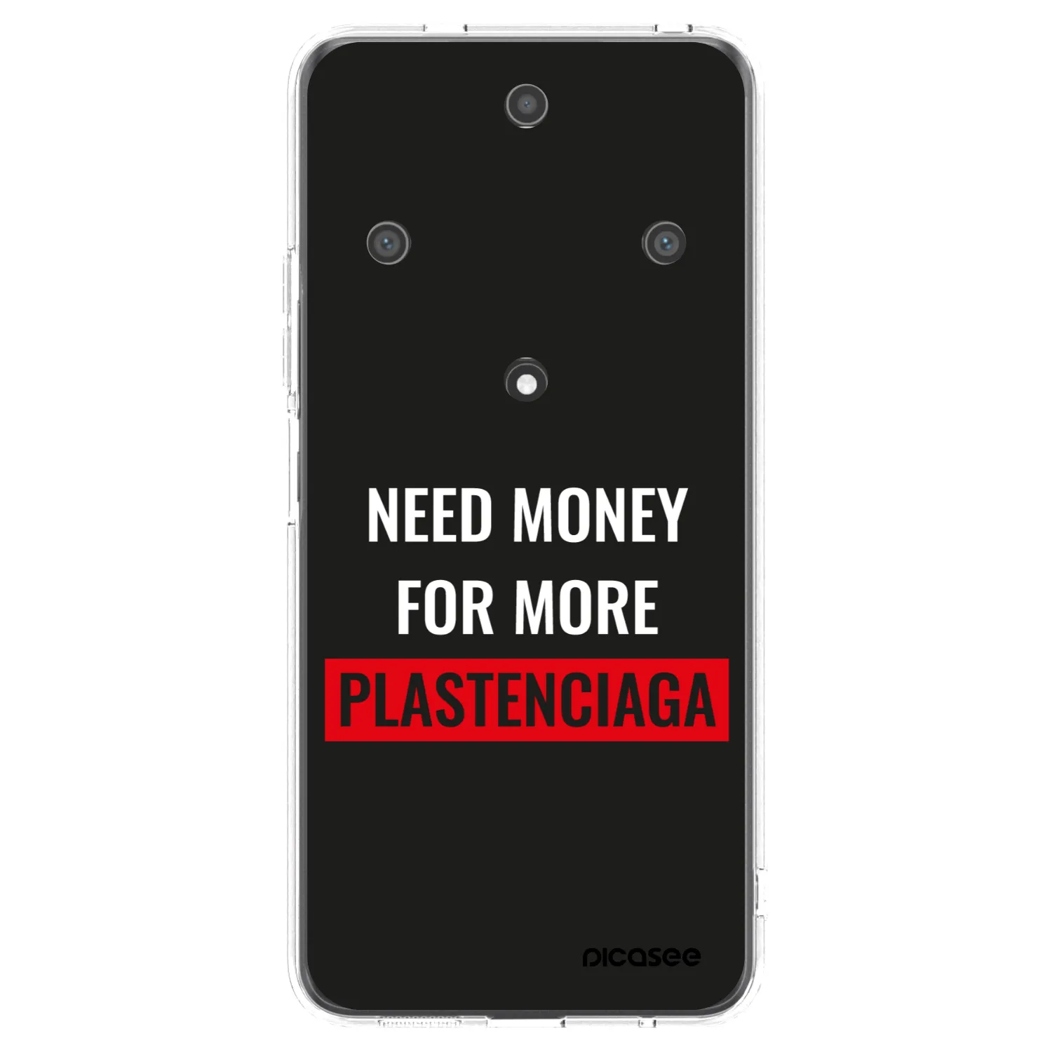 Picasee silikonowe przeźroczyste etui na Honor Magic5 Lite 5G - More PLASTENCIAGA