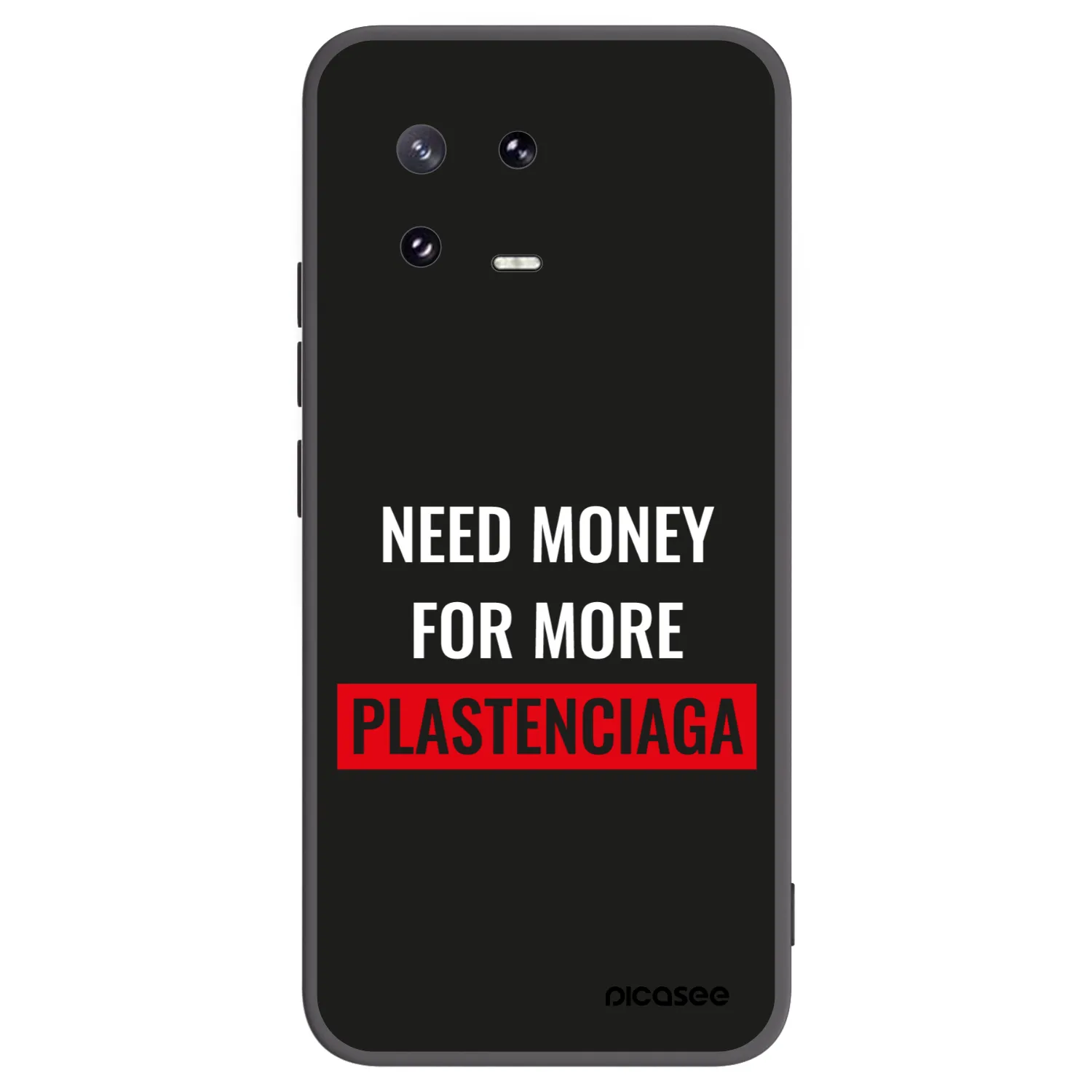 Picasee silikonowe czarne etui na Xiaomi 13 Pro - More PLASTENCIAGA