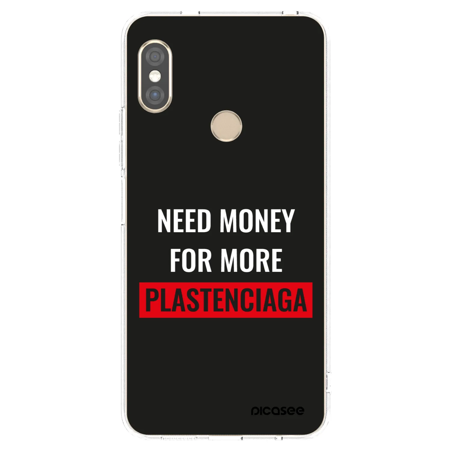 Picasee silikonowe przeźroczyste etui na Xiaomi Redmi Note 5 Global - More PLASTENCIAGA