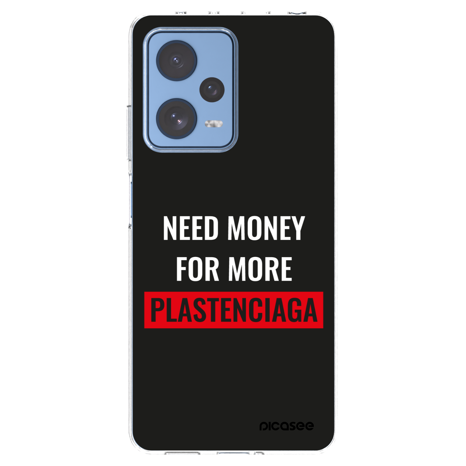 Picasee silikonowe przeźroczyste etui na Xiaomi Redmi Note 12 Pro 5G - More PLASTENCIAGA