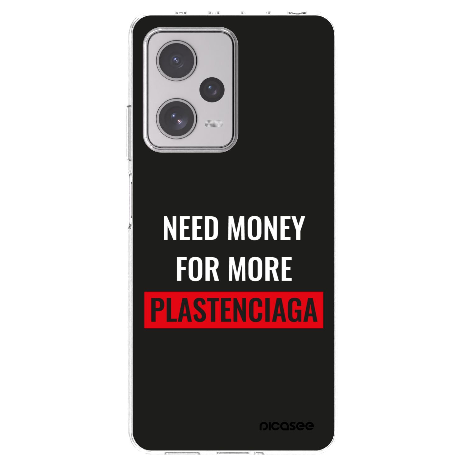 Picasee silikonowe przeźroczyste etui na Xiaomi Redmi Note 12 Pro+ 5G - More PLASTENCIAGA