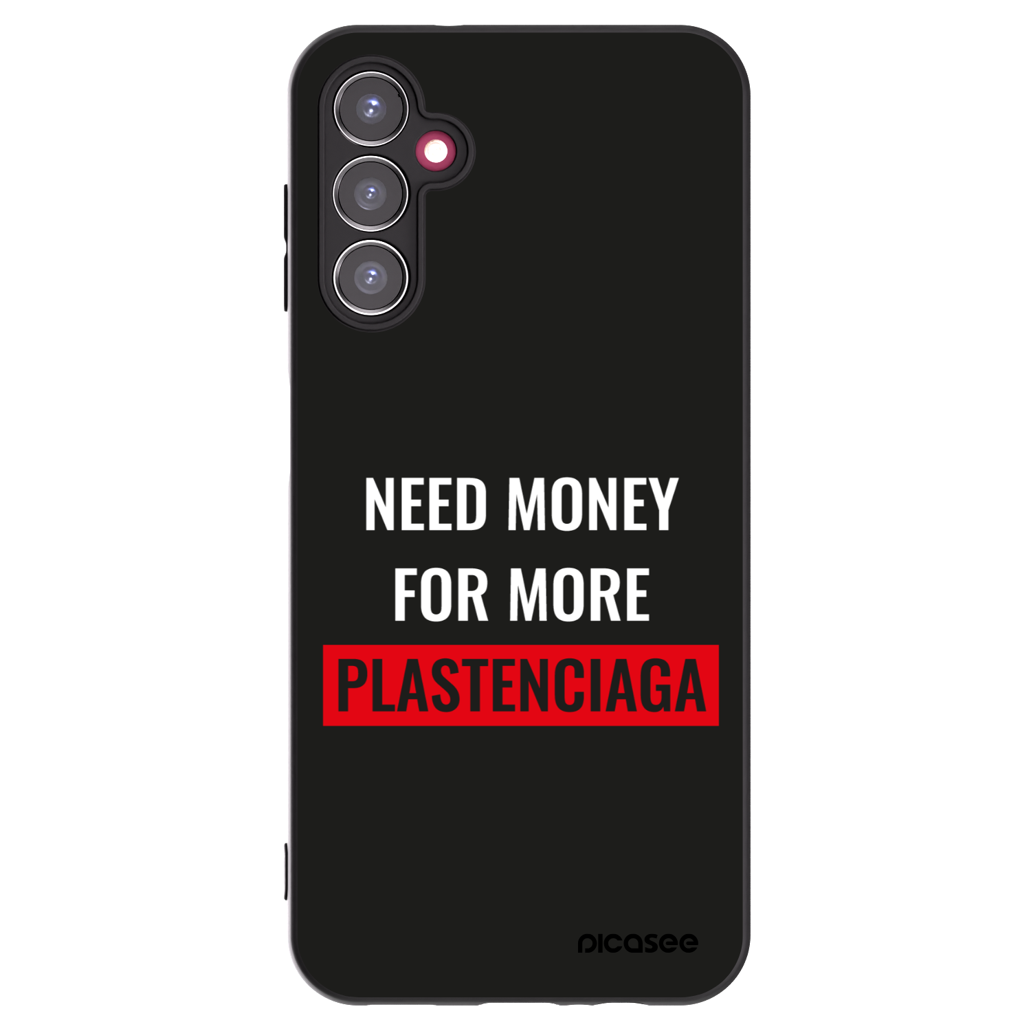 Picasee silikonowe czarne etui na Samsung Galaxy A14 5G A146P - More PLASTENCIAGA