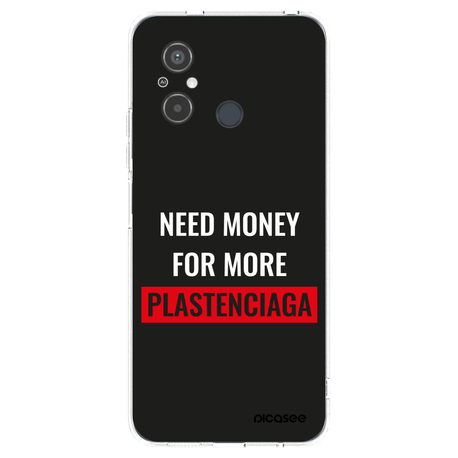 Picasee silikonowe przeźroczyste etui na Xiaomi Redmi 12C - More PLASTENCIAGA