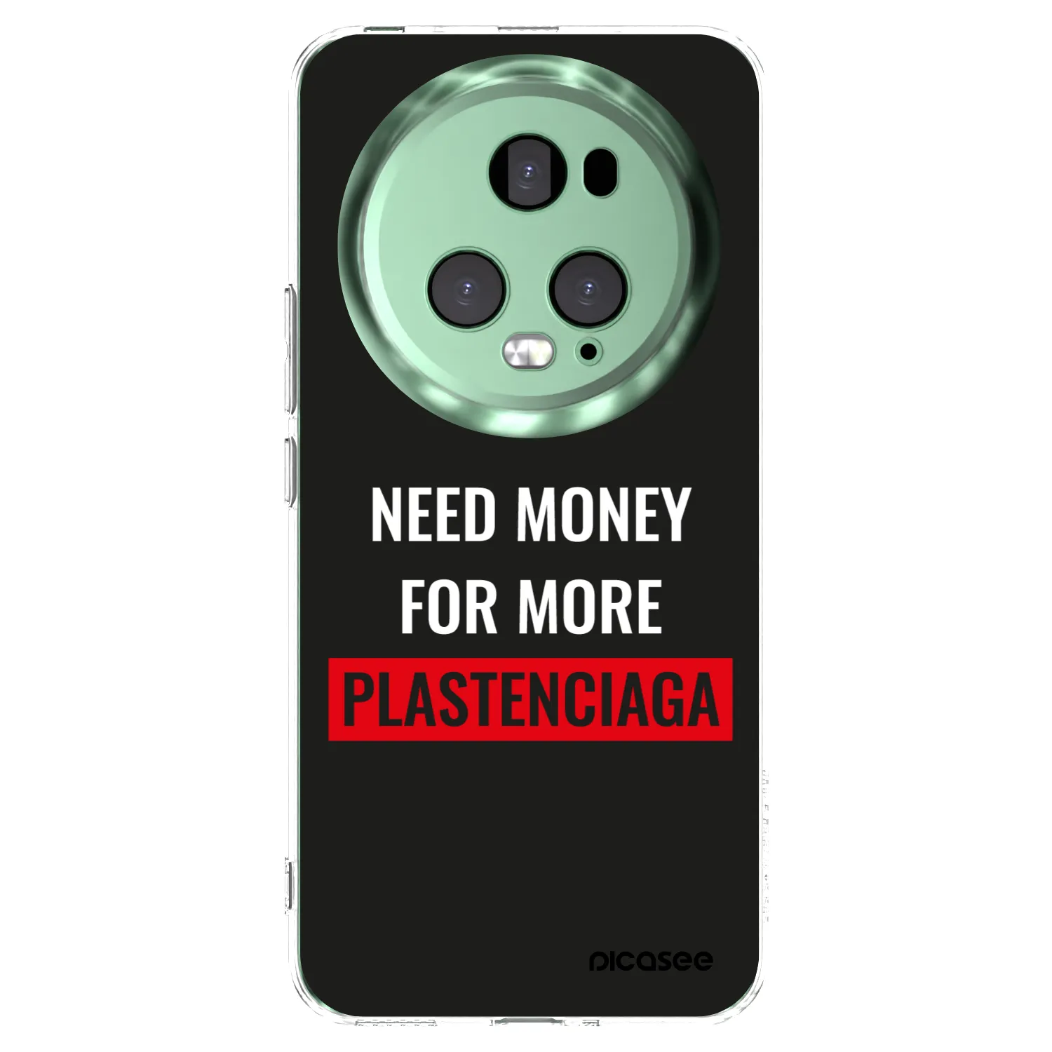 Picasee silikonowe przeźroczyste etui na Honor Magic5 Pro - More PLASTENCIAGA