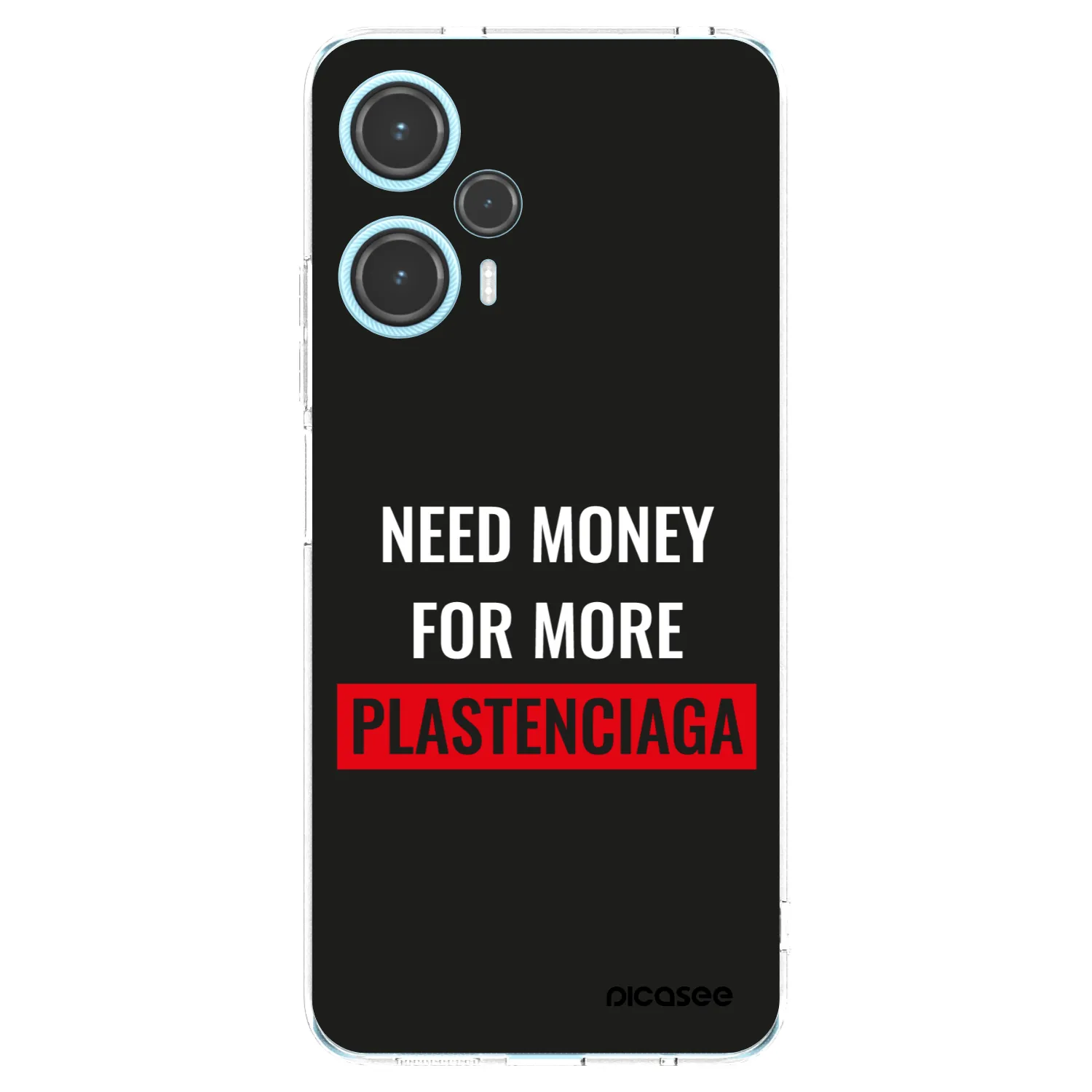 Picasee silikonowe przeźroczyste etui na Xiaomi Poco F5 - More PLASTENCIAGA