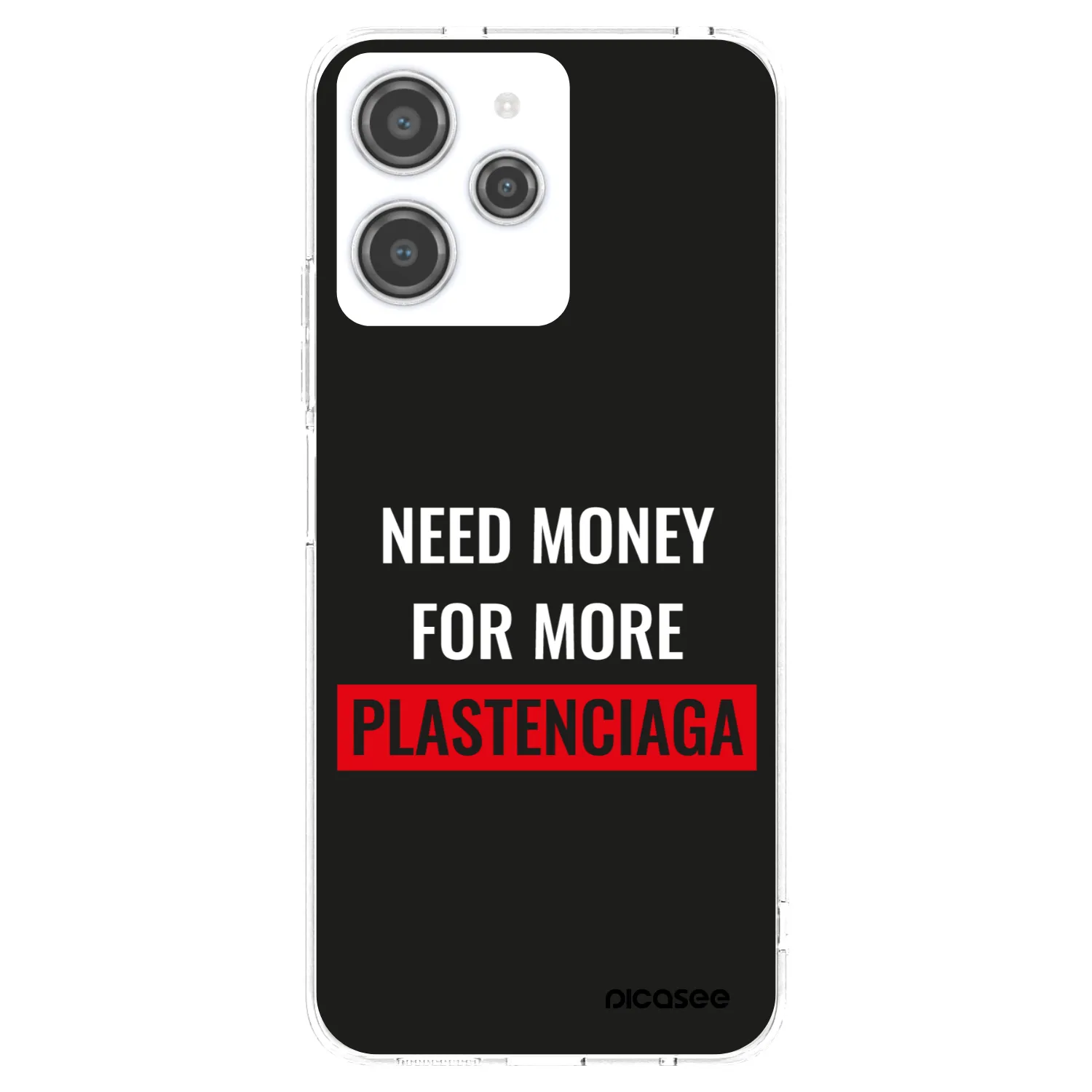 Picasee silikonowe przeźroczyste etui na Xiaomi Redmi 12 4G - More PLASTENCIAGA