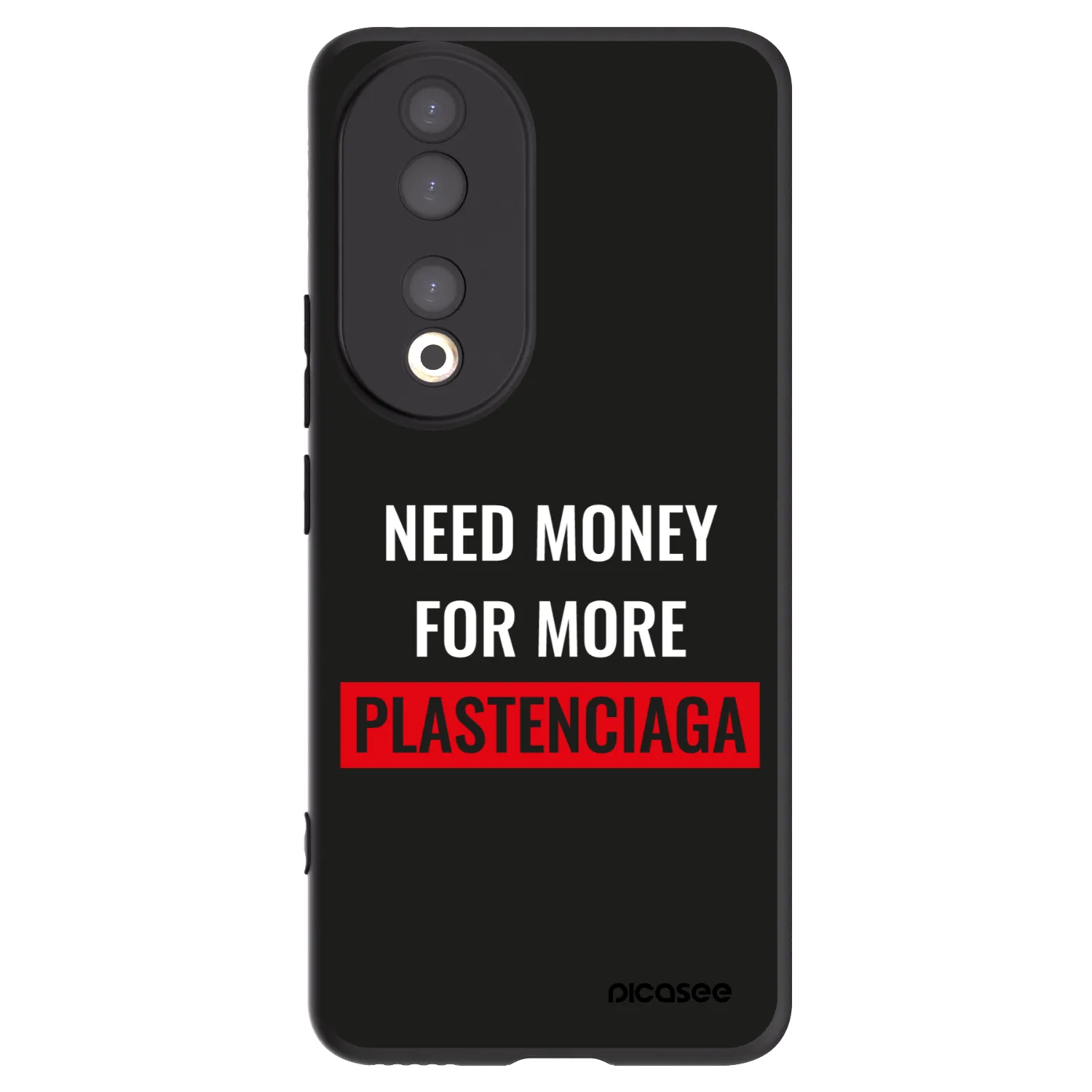 Picasee silikonowe czarne etui na Honor 90 5G - More PLASTENCIAGA