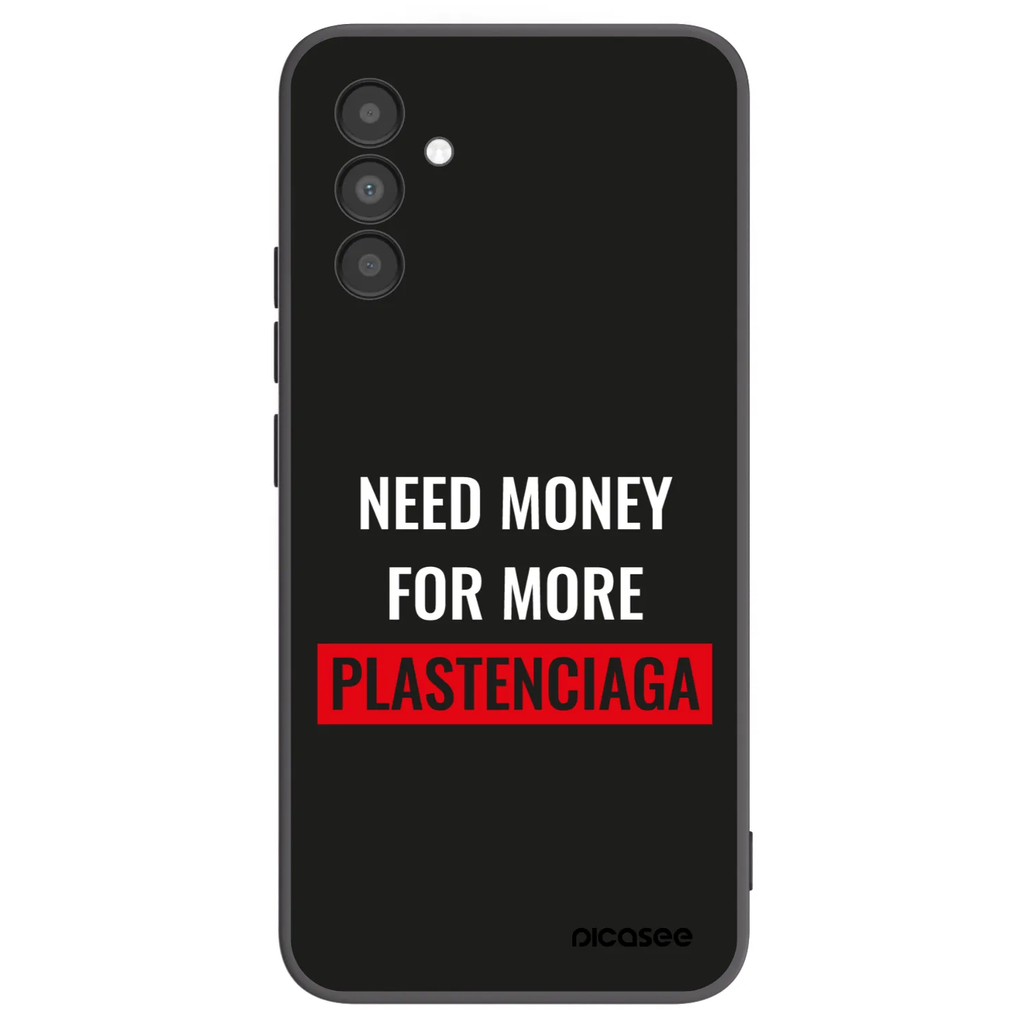 Picasee silikonowe czarne etui na Samsung Galaxy A04s A047F - More PLASTENCIAGA