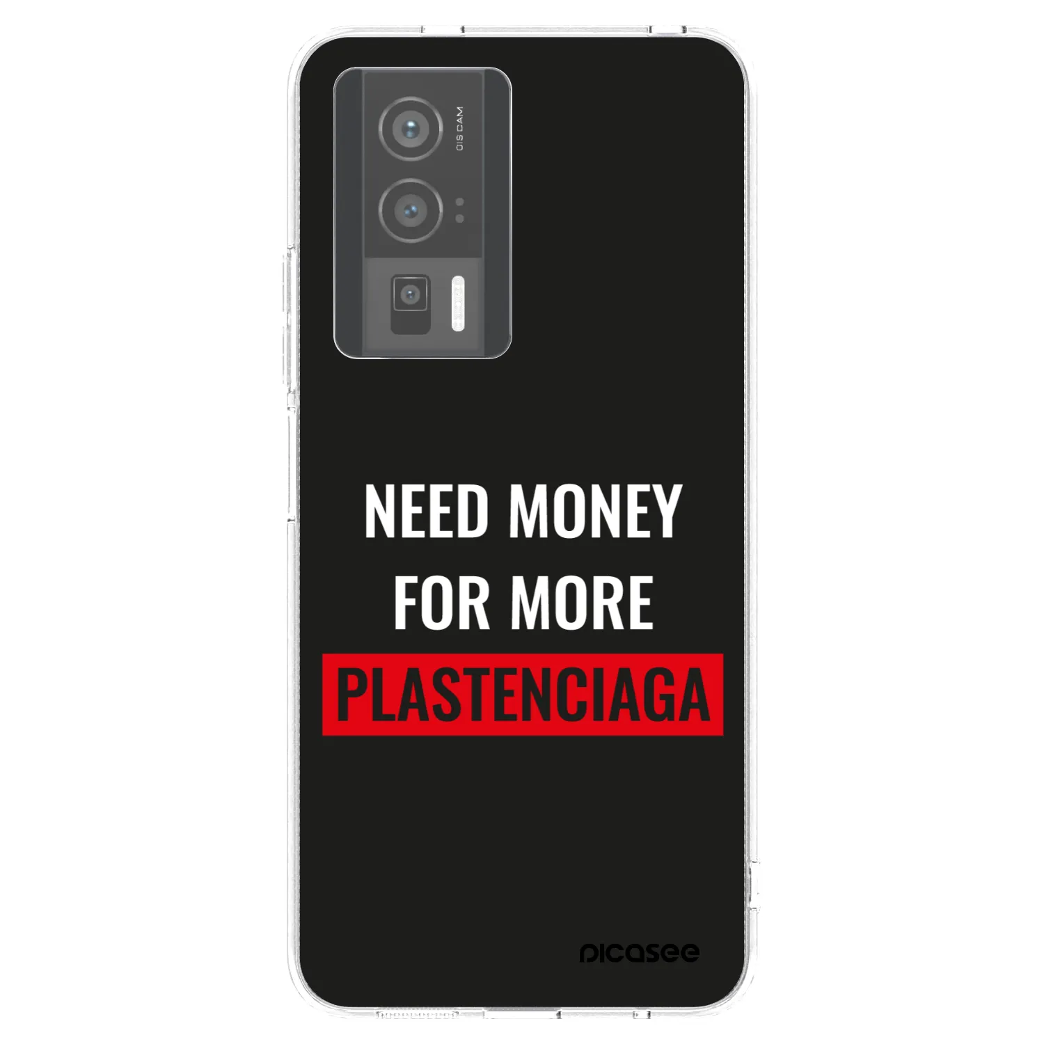 Picasee silikonowe przeźroczyste etui na Xiaomi Poco F5 Pro 5G - More PLASTENCIAGA