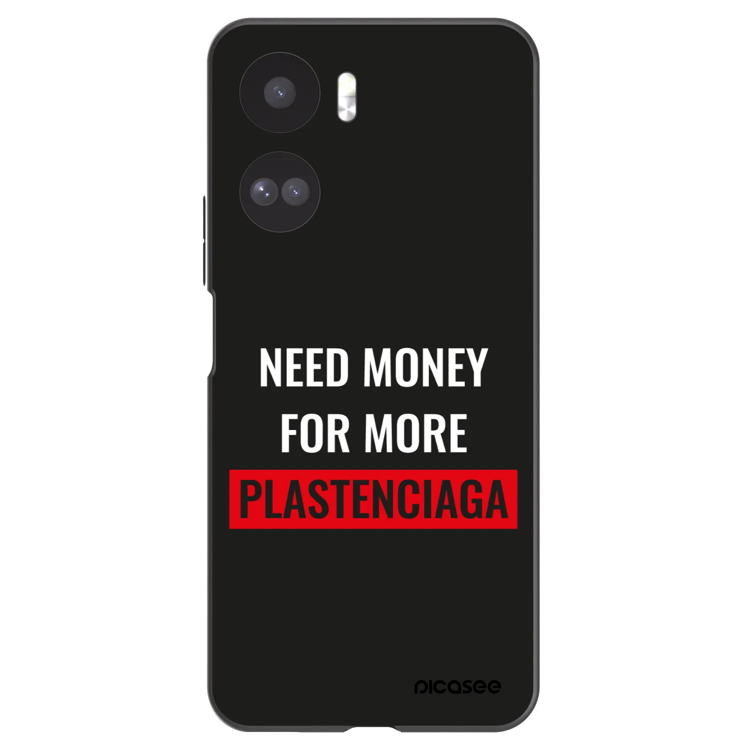 Picasee silikonowe czarne etui na Honor 90 Lite 5G - More PLASTENCIAGA