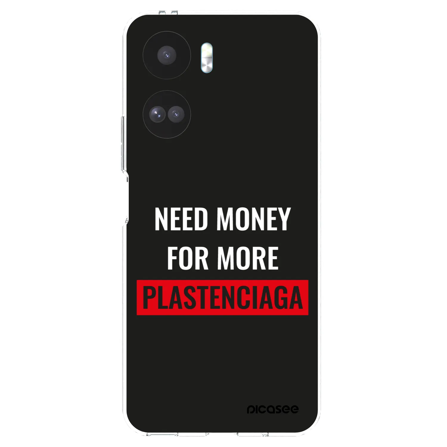 Picasee silikonowe przeźroczyste etui na Honor 90 Lite 5G - More PLASTENCIAGA