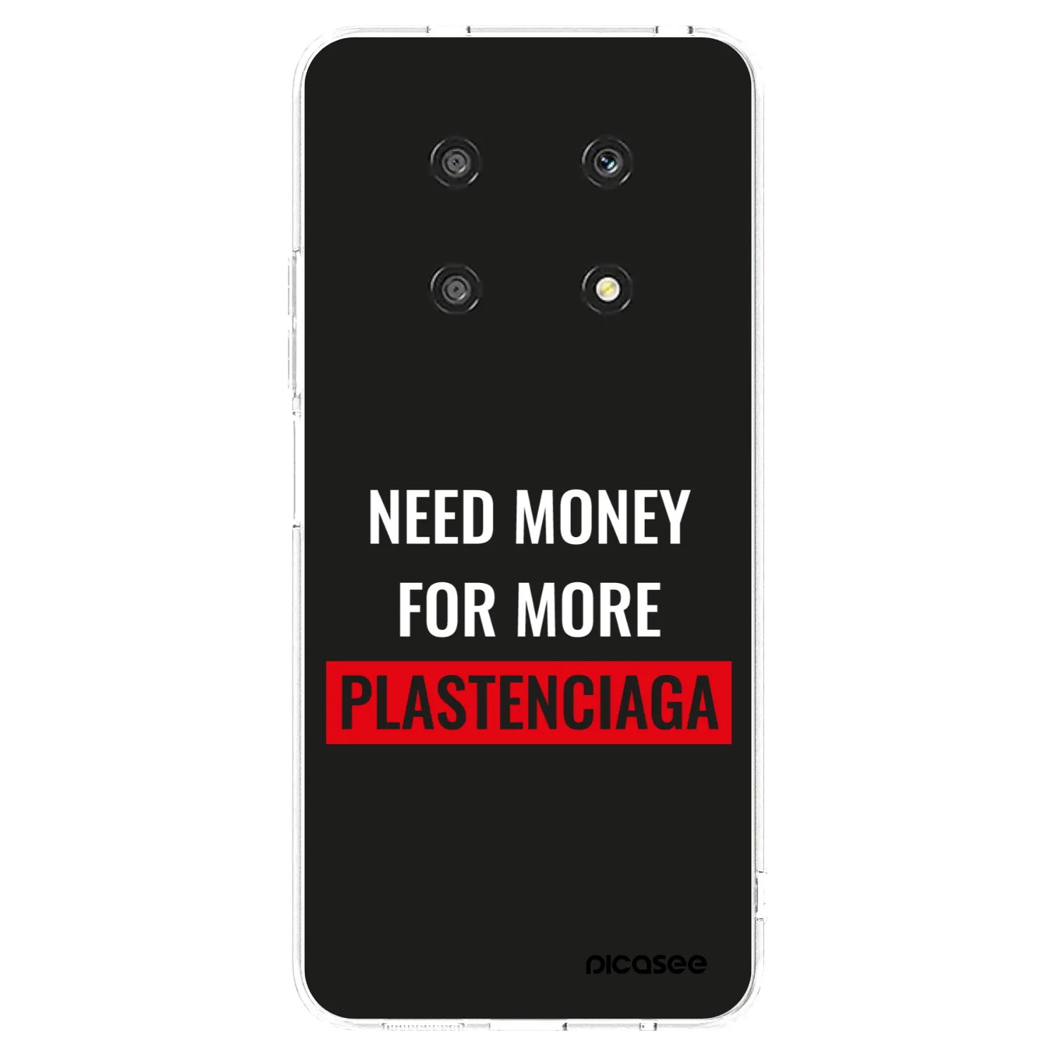 Picasee silikonowe przeźroczyste etui na Honor Magic4 Lite 5G - More PLASTENCIAGA